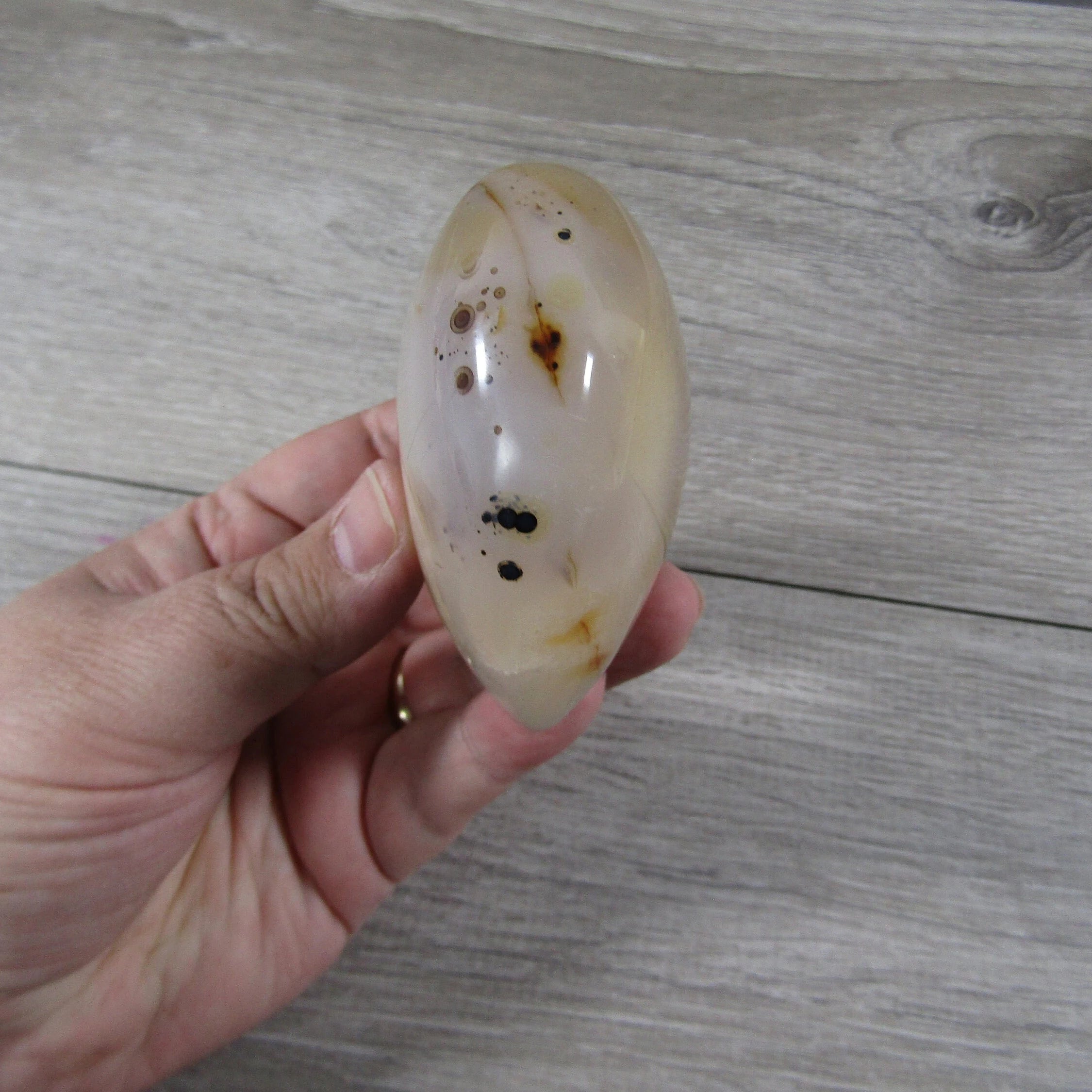 Large Dendritic Agate Opal Heart for Display – Wholesale