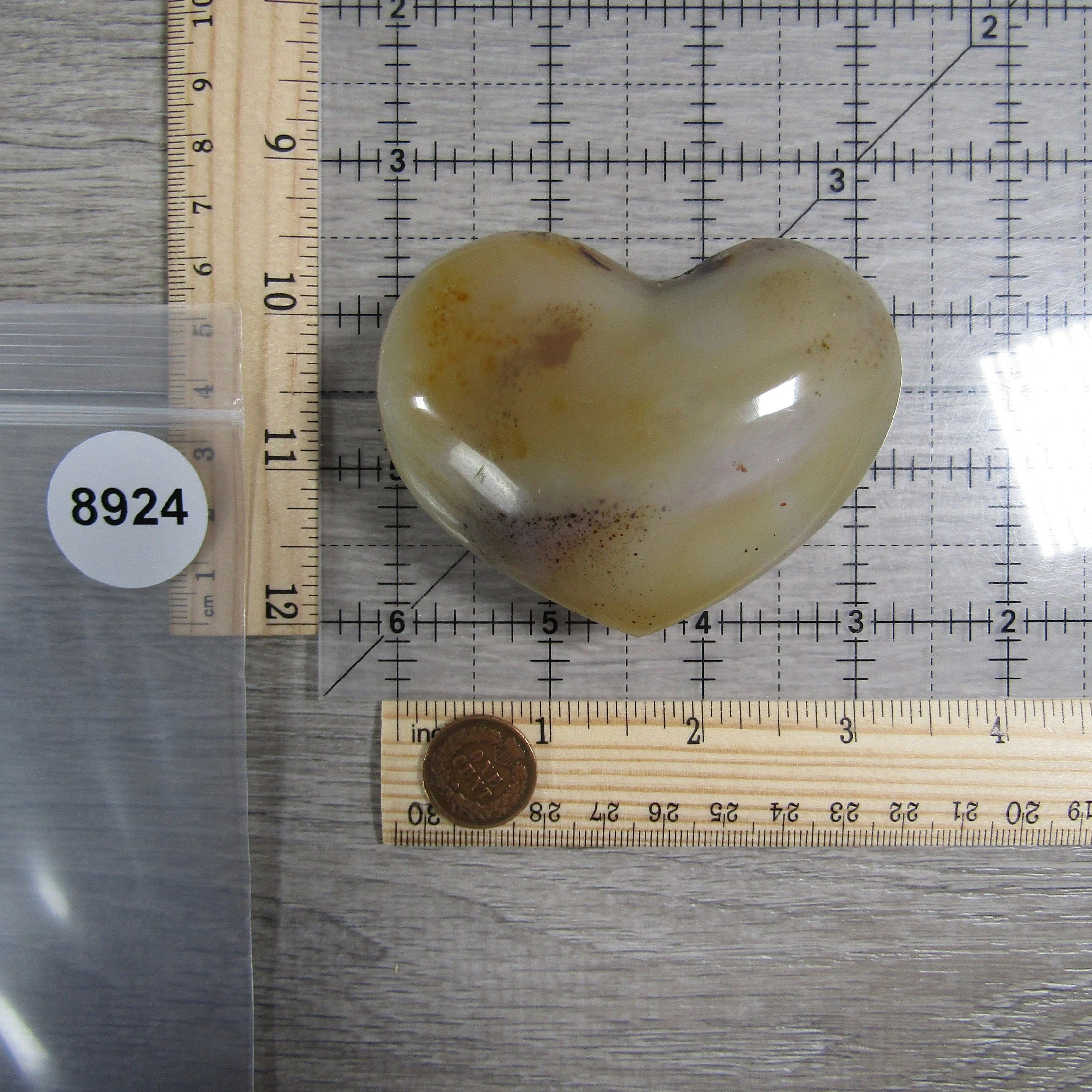 Large Dendritic Agate Opal Heart for Display – Wholesale