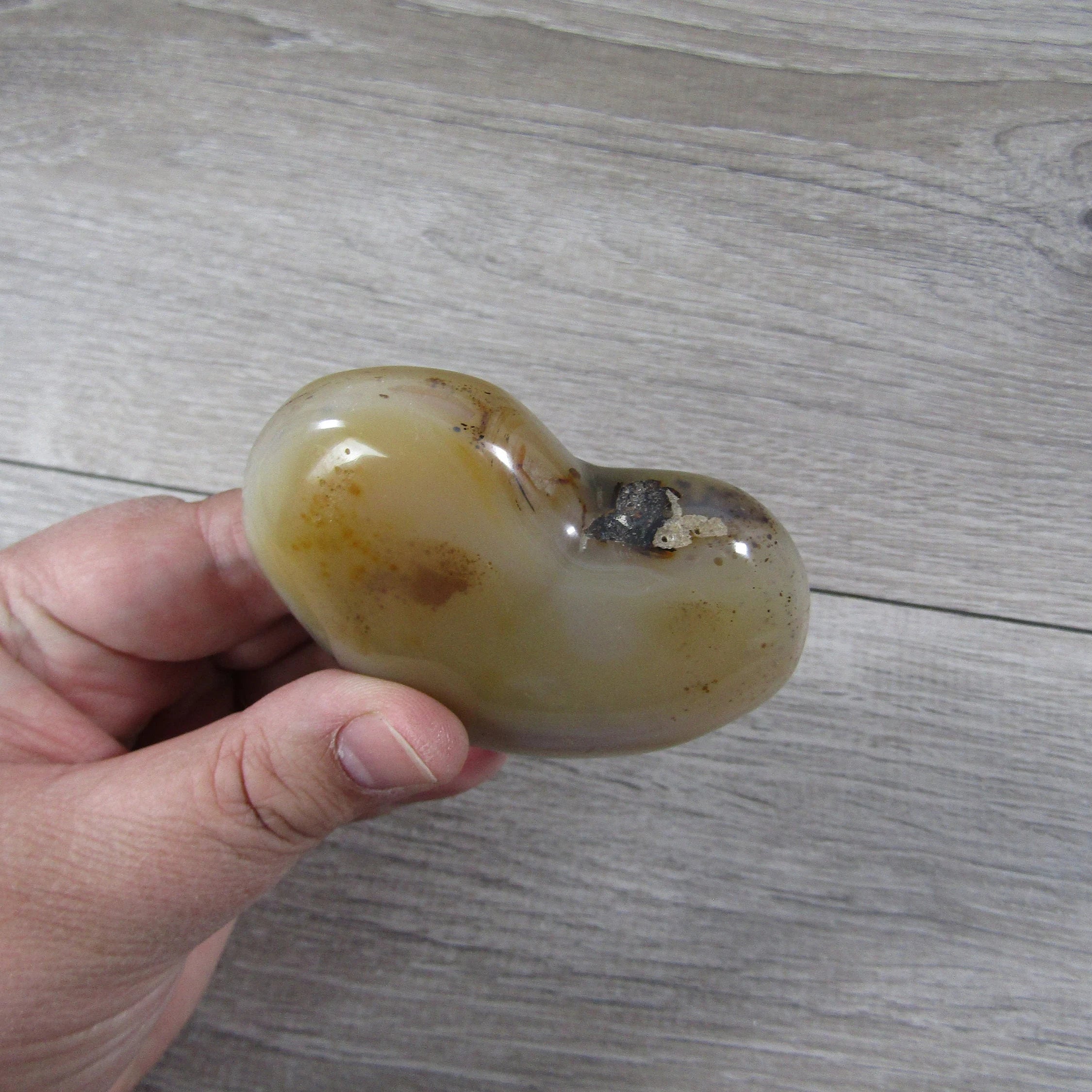 Large Dendritic Agate Opal Heart for Display – Wholesale
