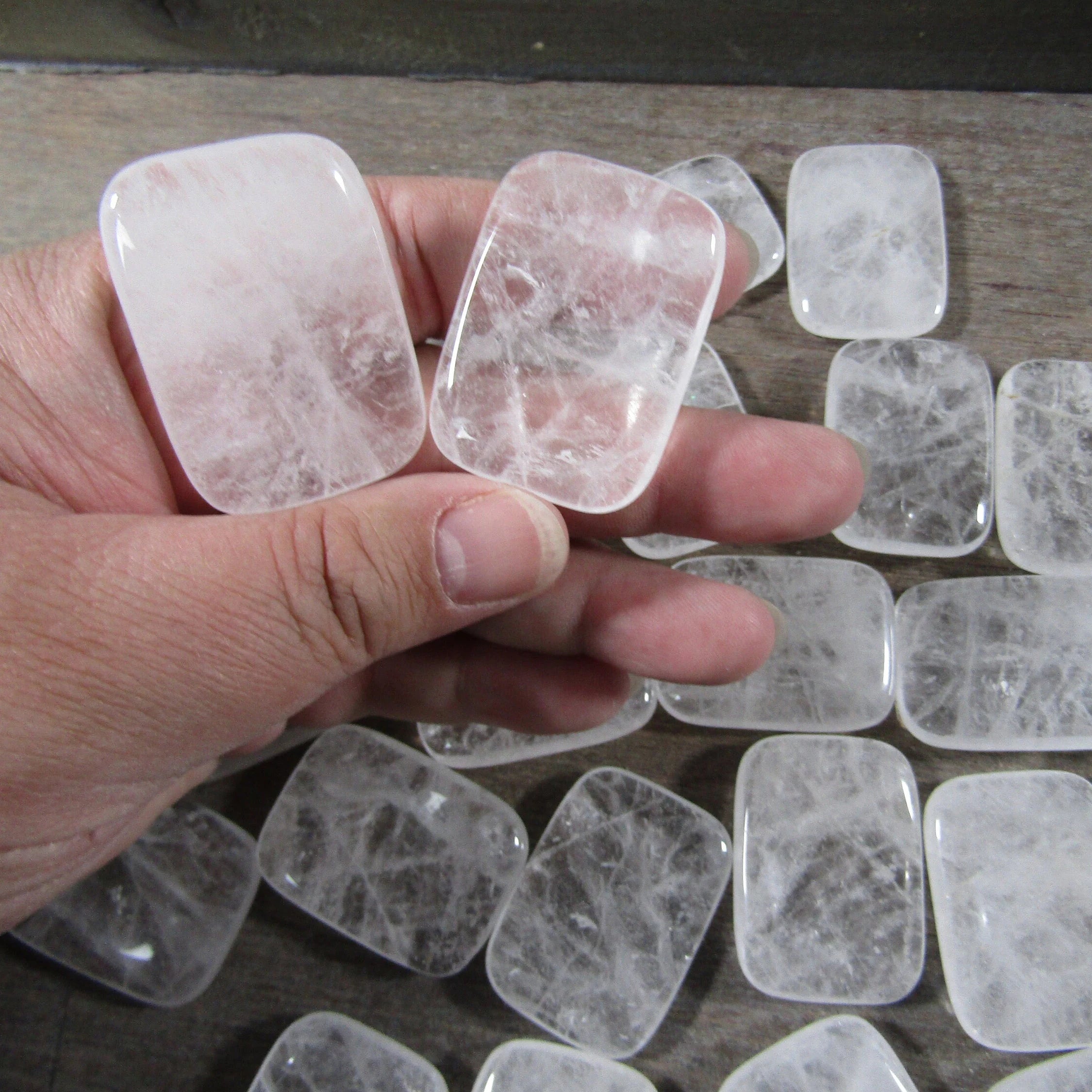 quartz worry stones for metaphyscial shops