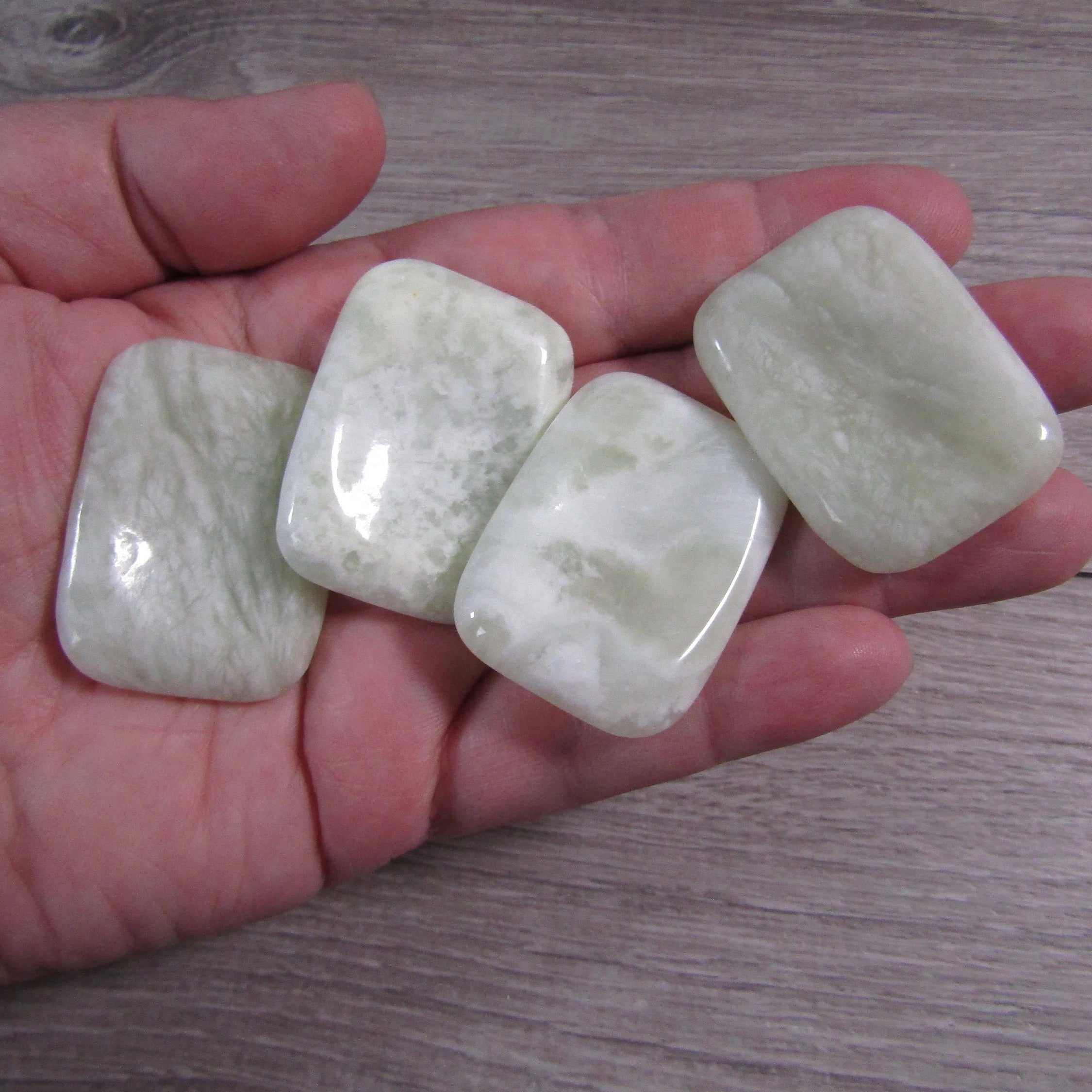 Serpentine rectangle worry stones wholesale