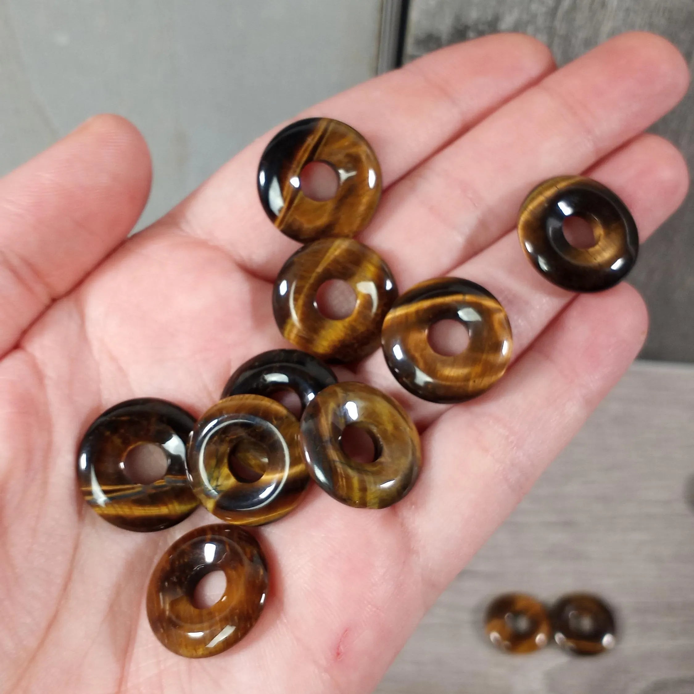 tiger eye natural pi stone charms for jewelry making bulk