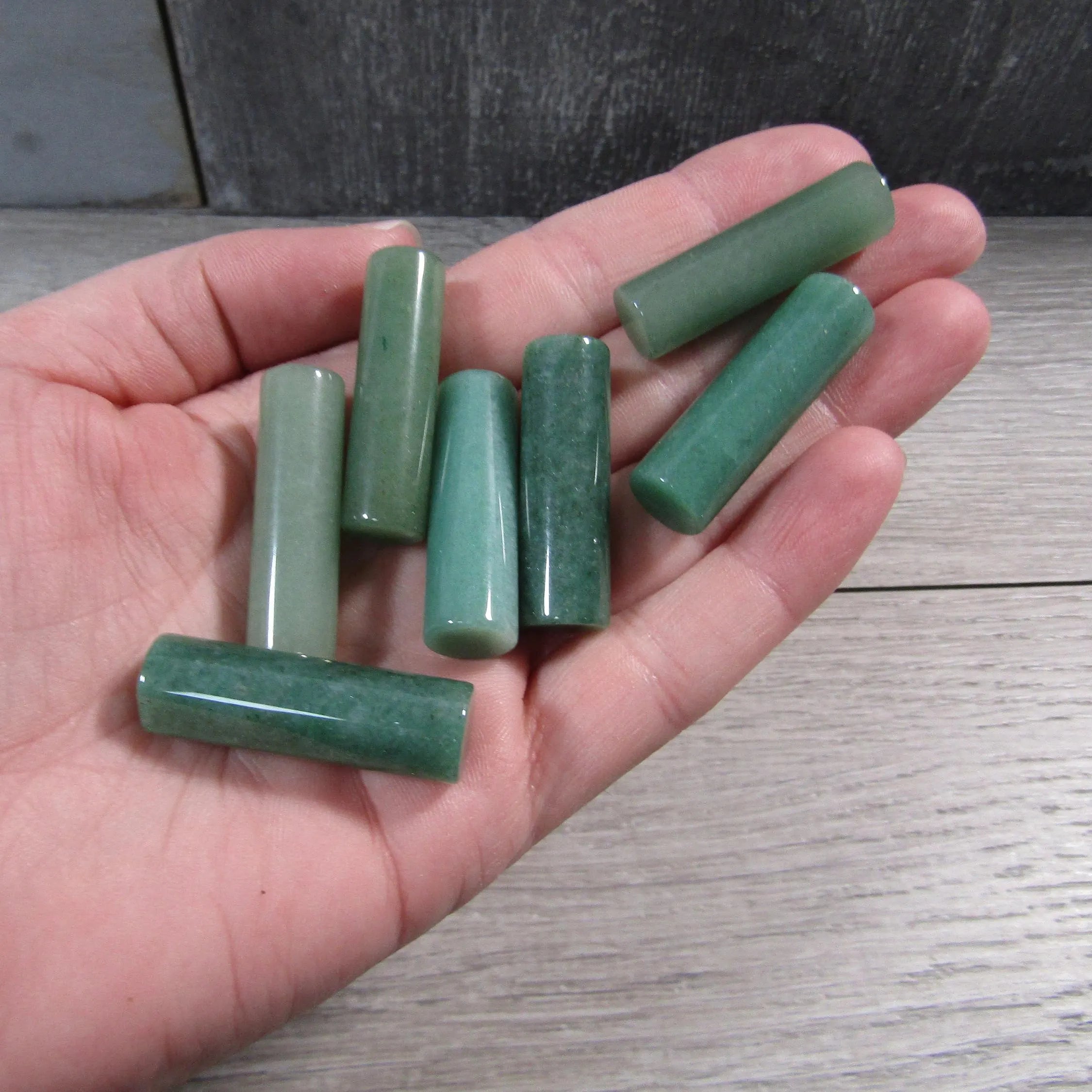 green aventurine wrappable gemstones for gift shops