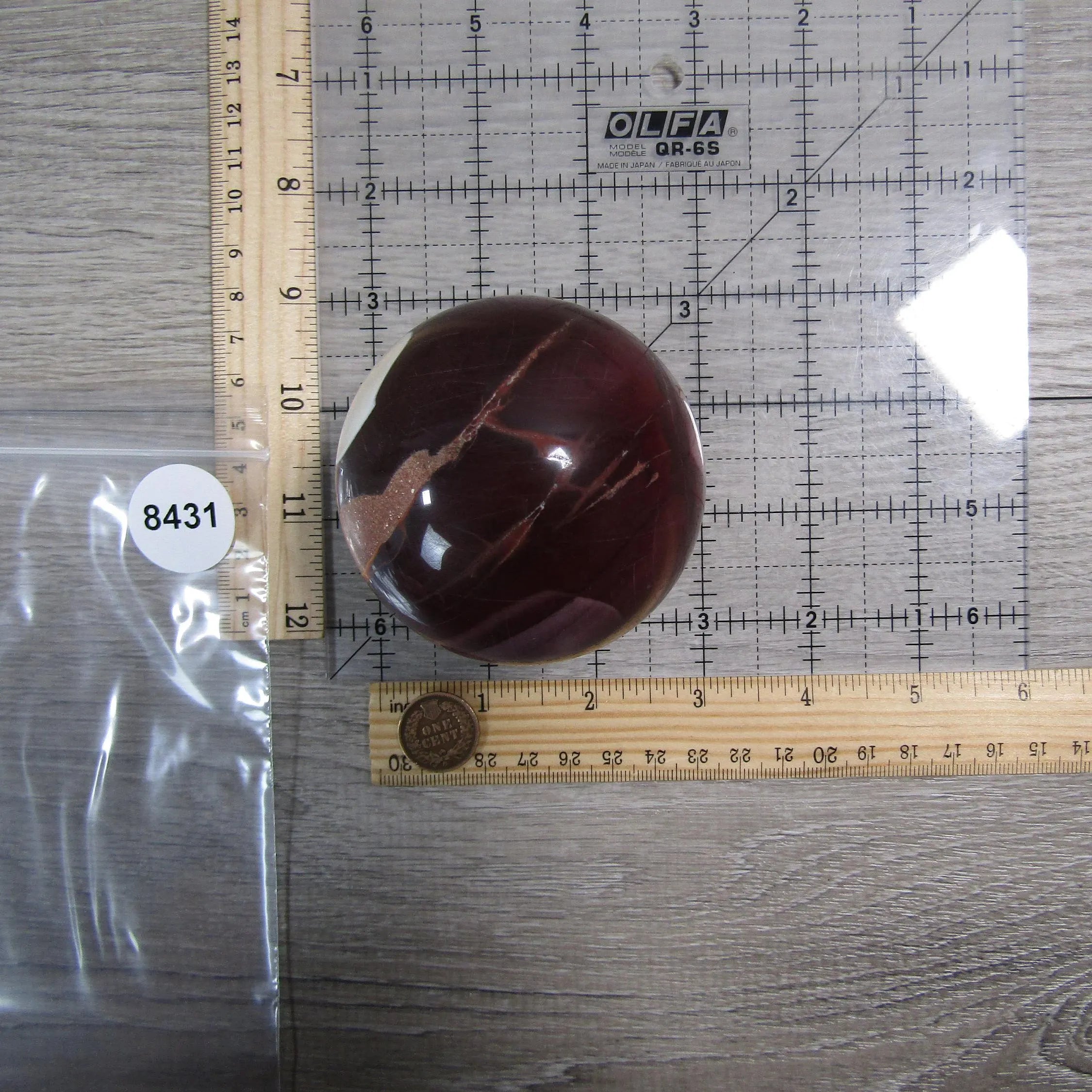 Large Mookaite Jasper Sphere for Display – Crystal Decor