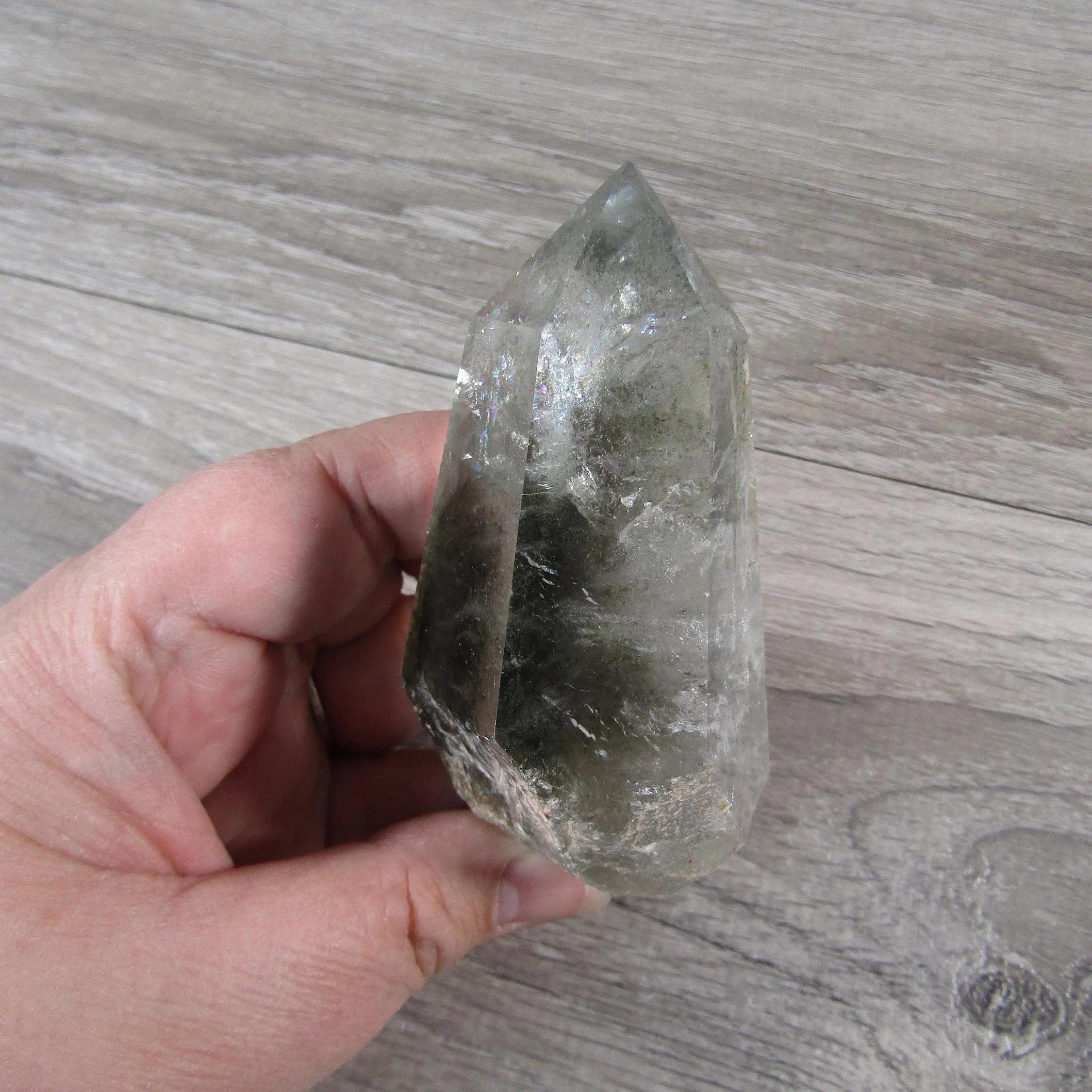 Chlorite quartz display specimen for new age stores