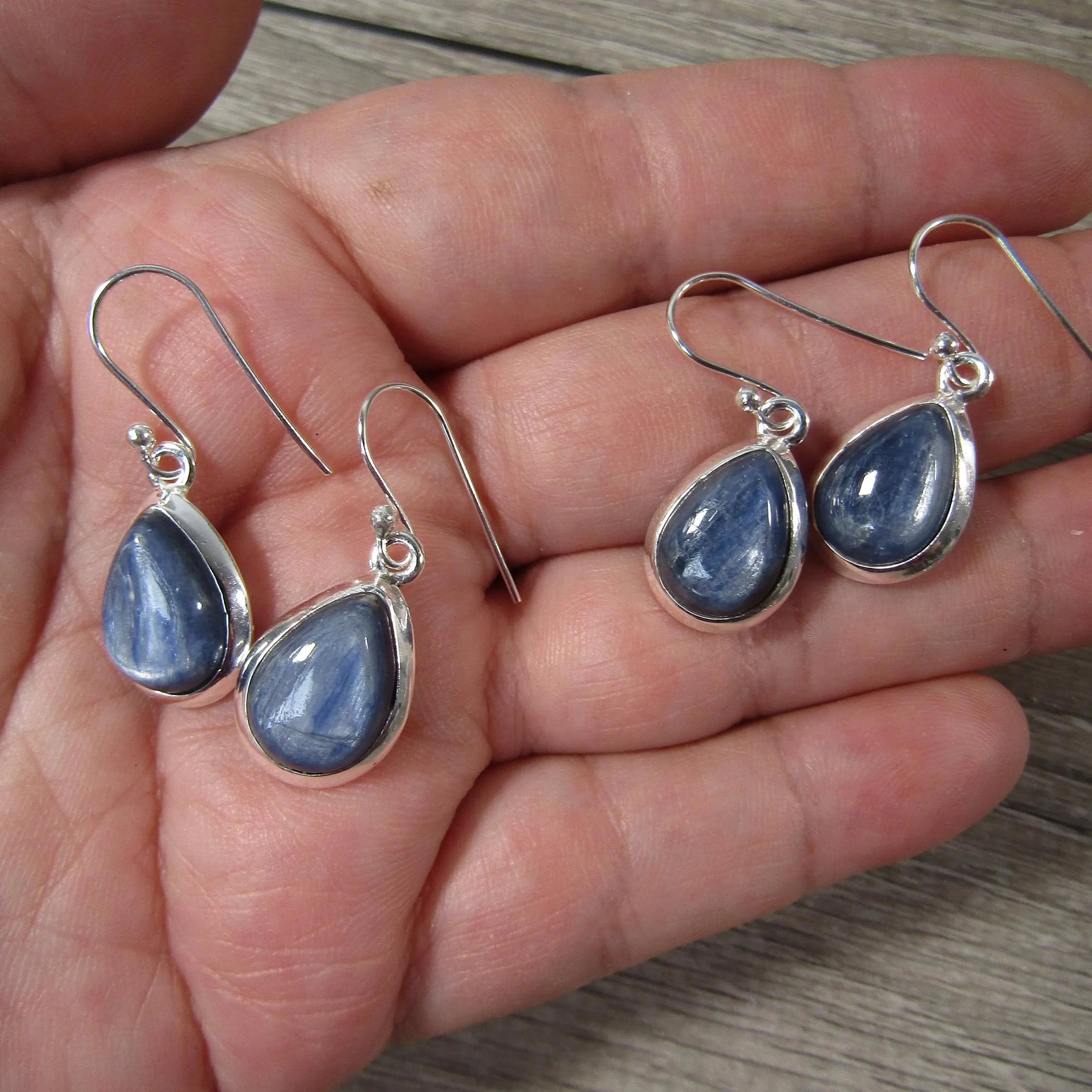 Kyanite dangle earrings.