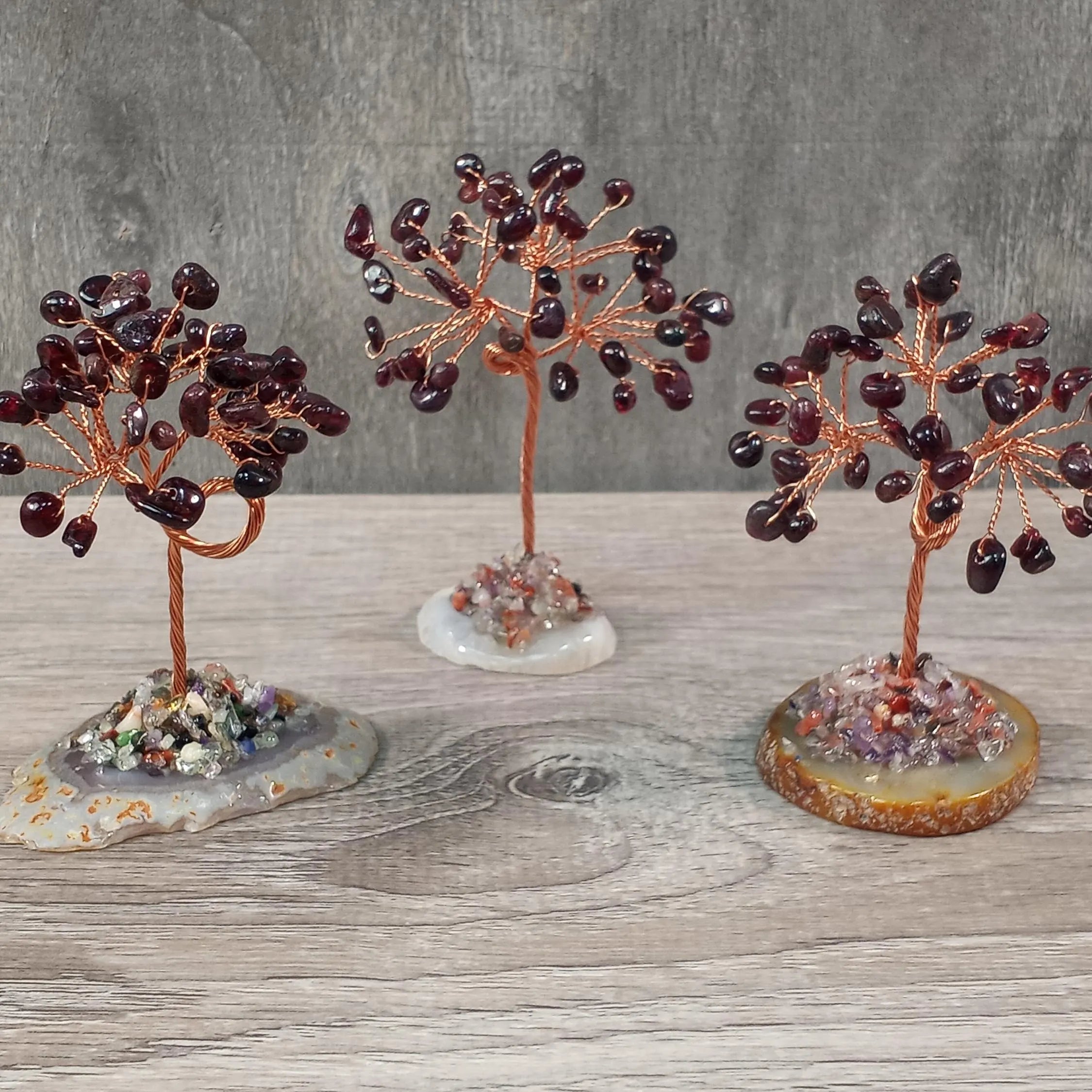 Garnet wholesale gemstone tree decor for retailers