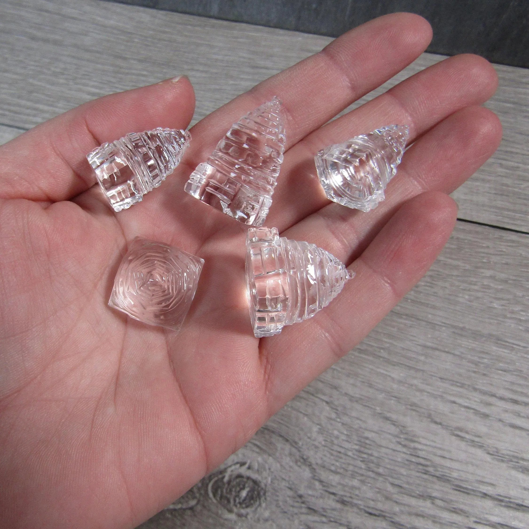 Quartz Shri Yantra crystal pagoda spiritual décor wholesale