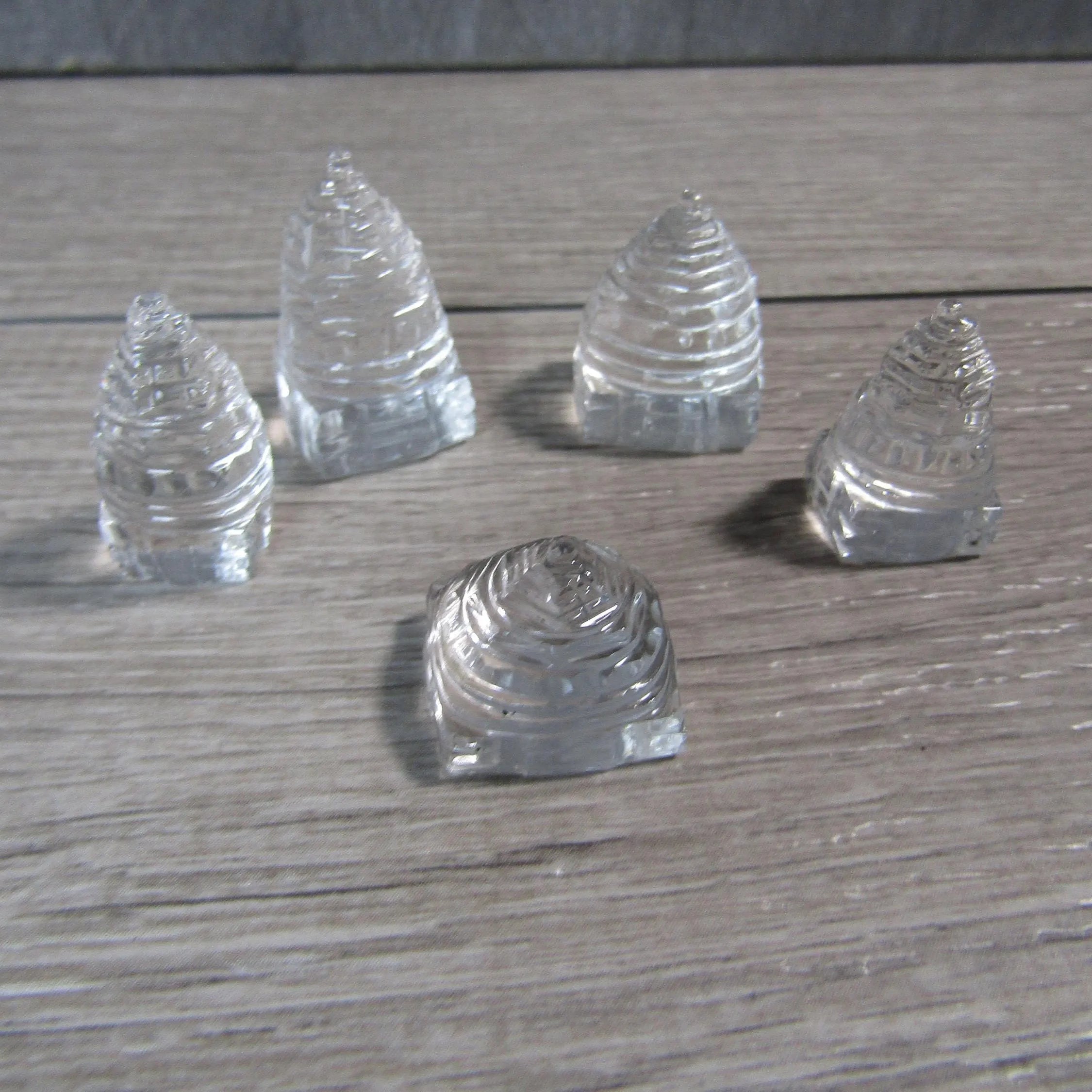 Clear Quartz sacred geometry pagoda for crystal retailers and gift stores