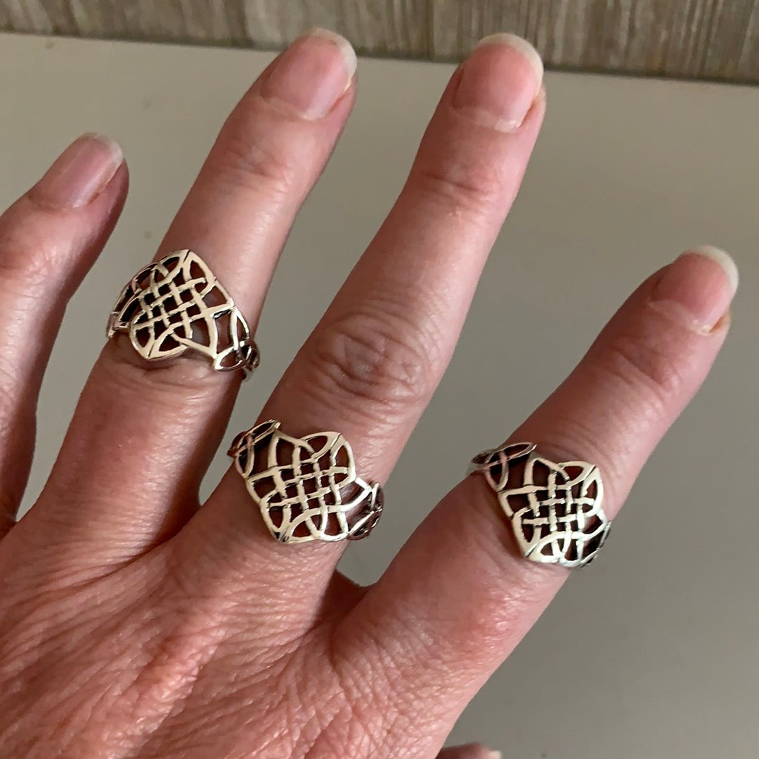 Sterling Silver Celtic Style Rings