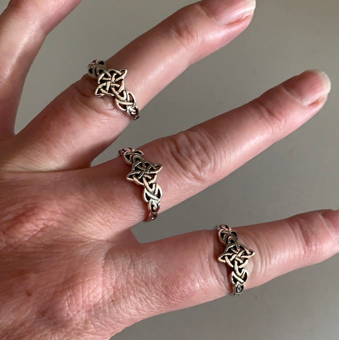 Sterling Silver Celtic Style Rings