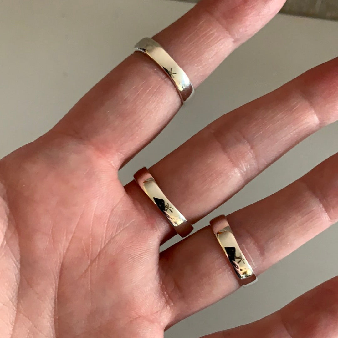 Sterling Silver Celtic Style Rings