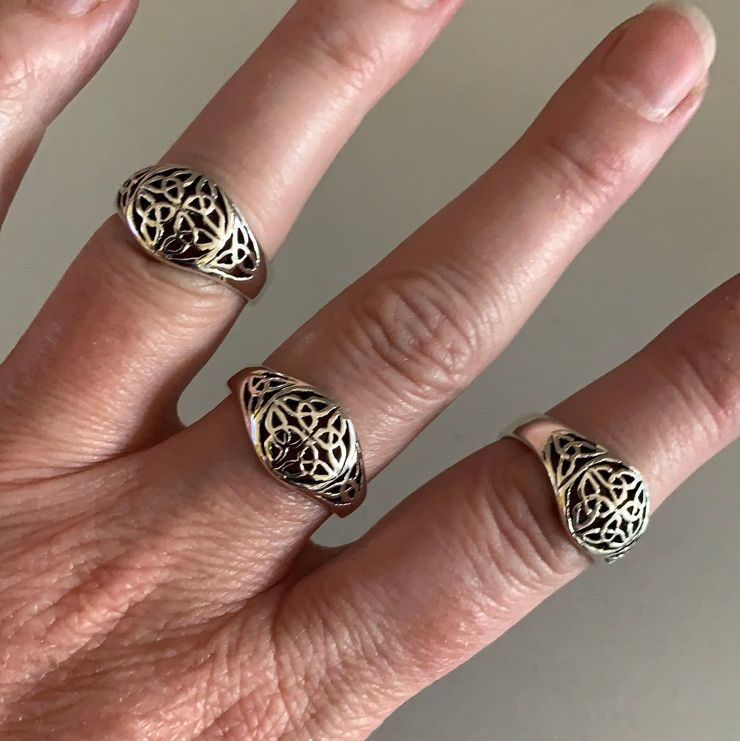 Sterling Silver Celtic Style Rings