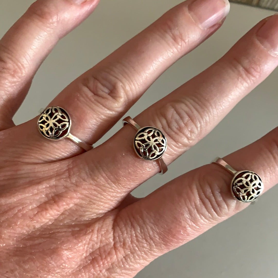 Sterling Silver Celtic Style Rings