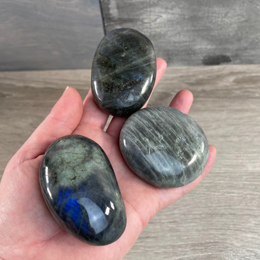 labradorite crystal palm stones perfect for metaphysical shops
