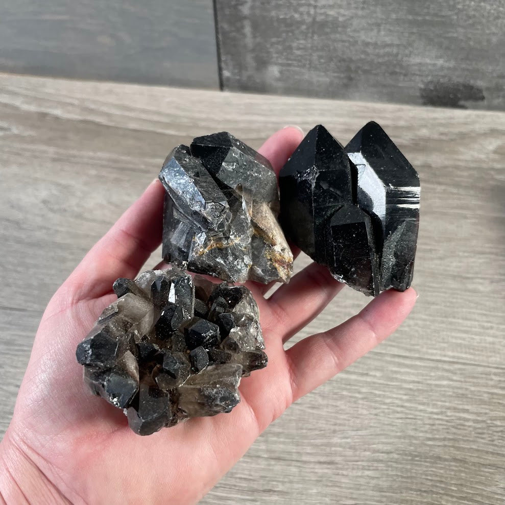 Smoky quartz rough crystal pieces wholesale retail inventory