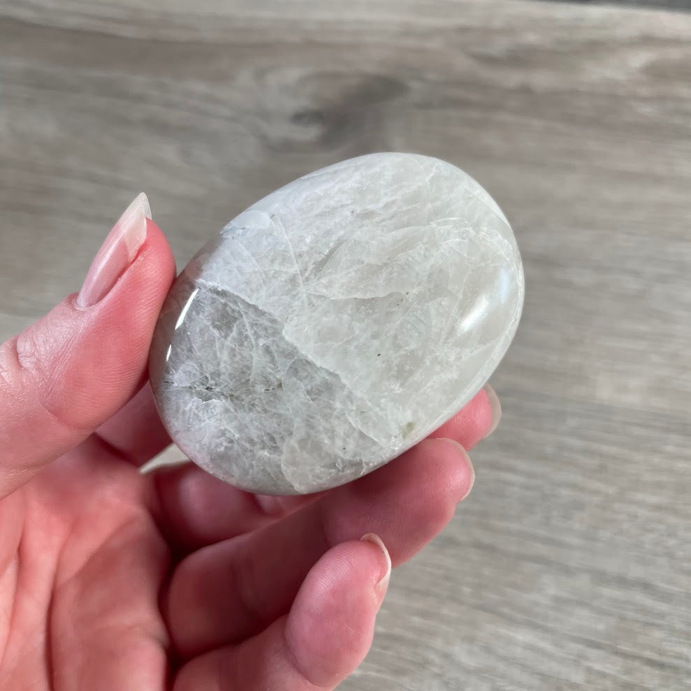 Wholesale Rainbow Moonstone palm stones polished natural gemstones