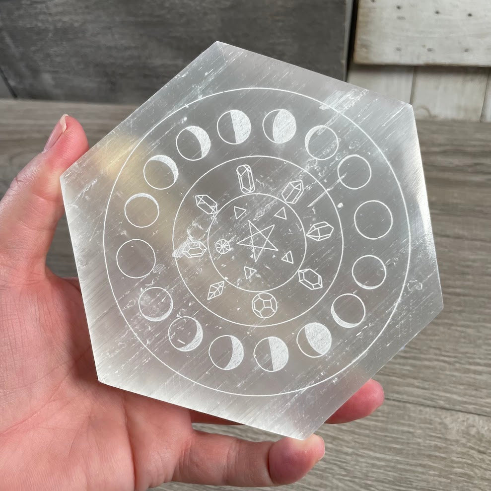 Large Selenite Charging Plates – Natural Crystal Slabs for & Energy Clearing