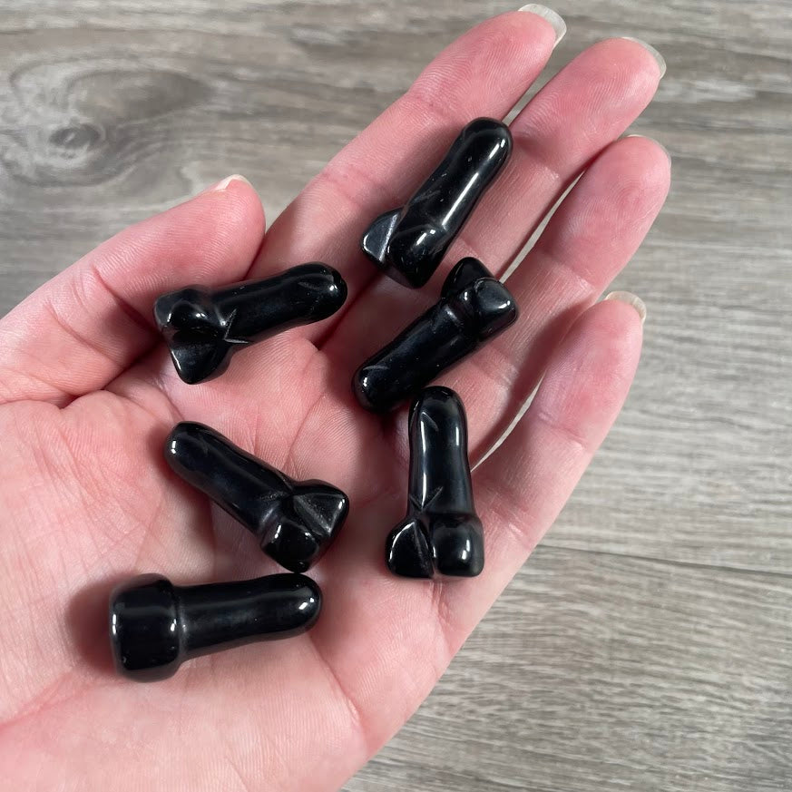 Obsidian crystal phallic statue wholesale metaphysical shop inventory