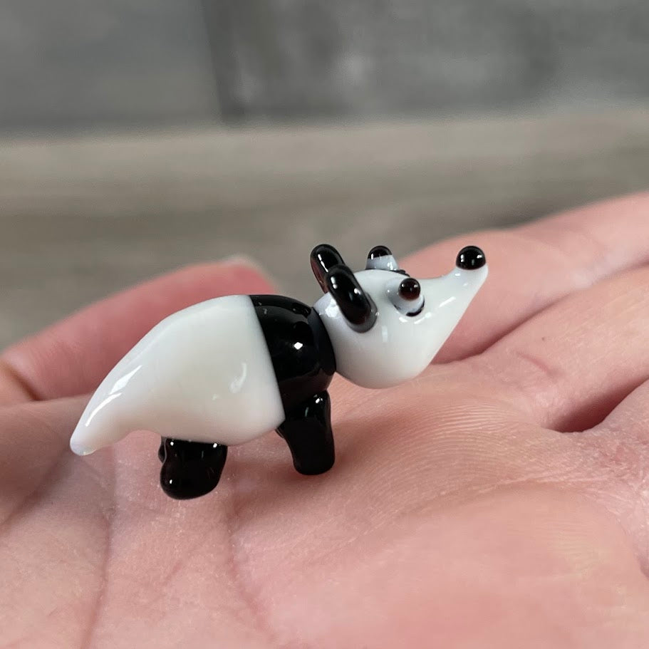 panda miniature glass animals decorative small figurines