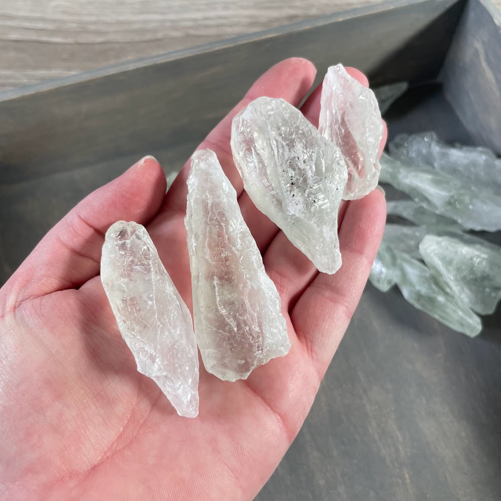 Prasiolite rough stone wholesale one pound green quartz