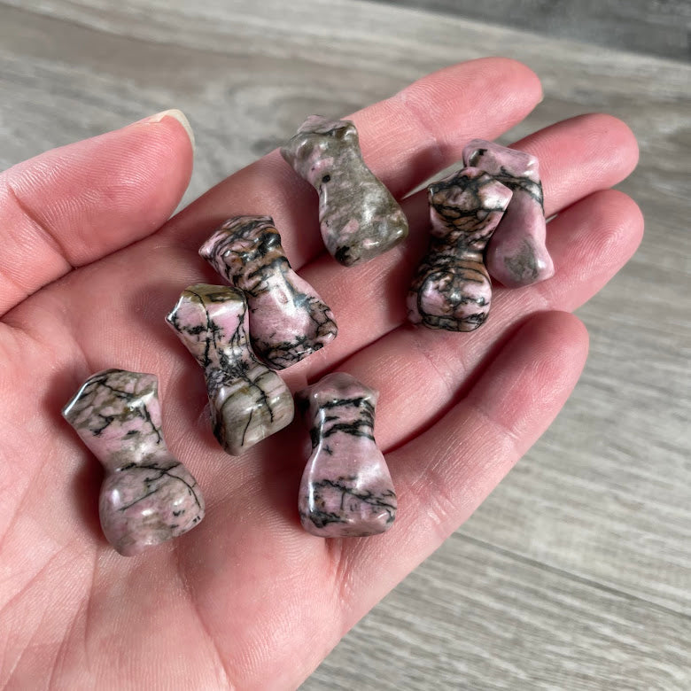 Rhodonite small deity statues bulk