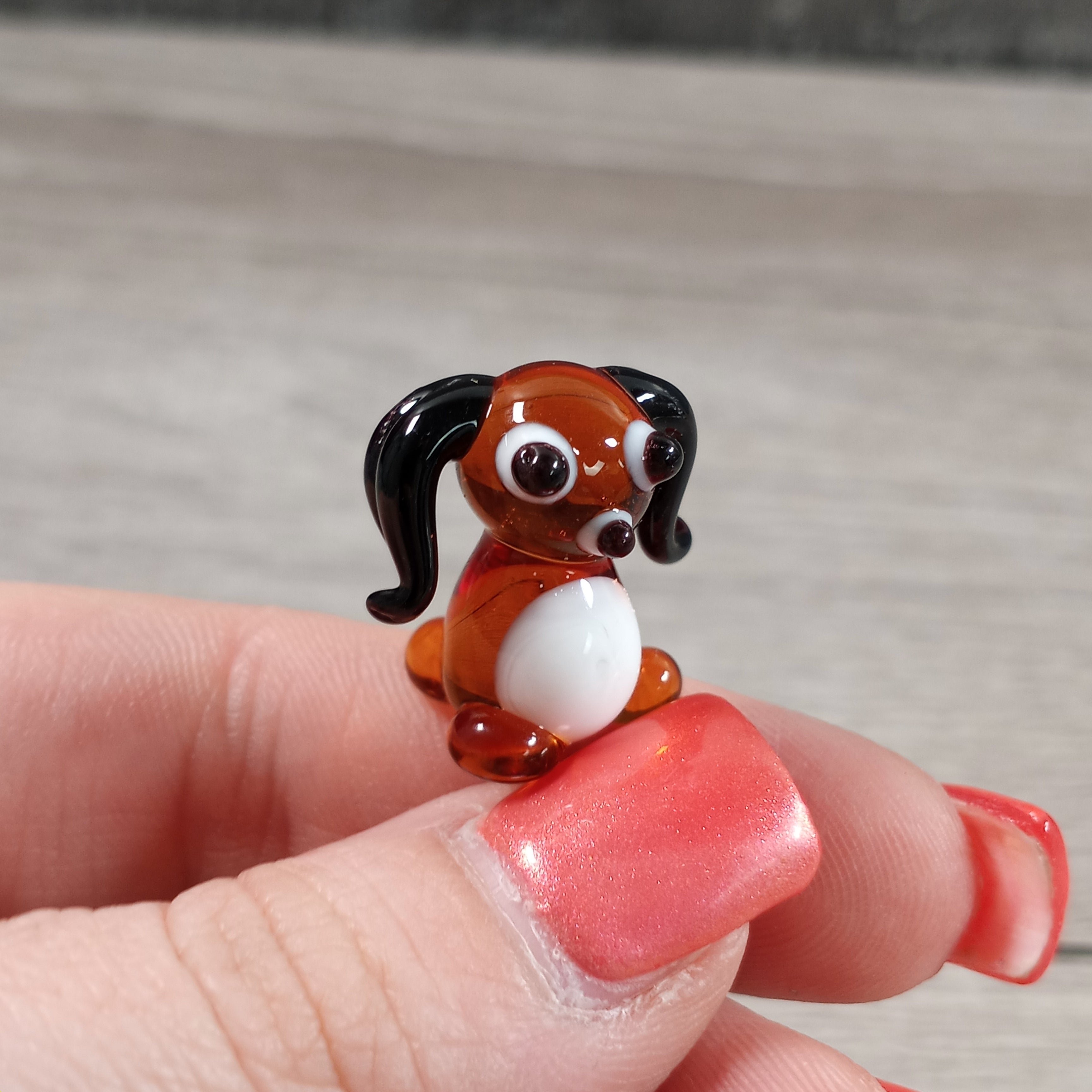 Dog mini glass animals for sale