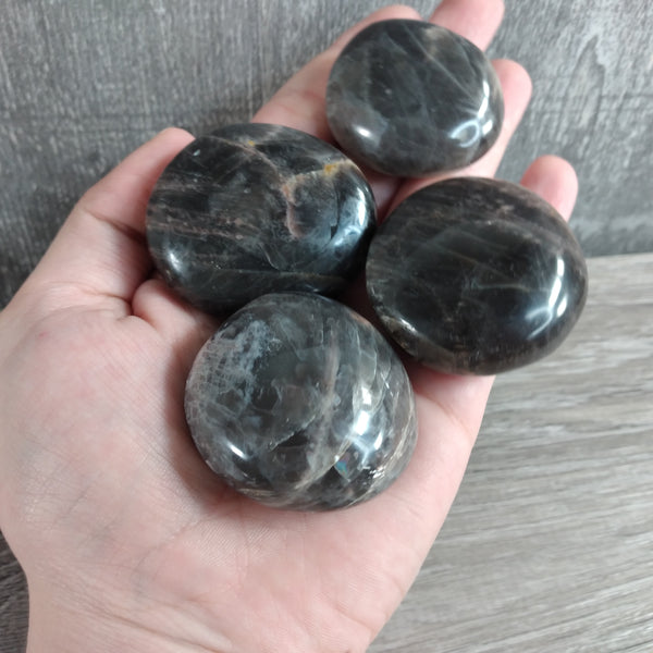 Black Moonstone Palm Stone 1 Lb Lot