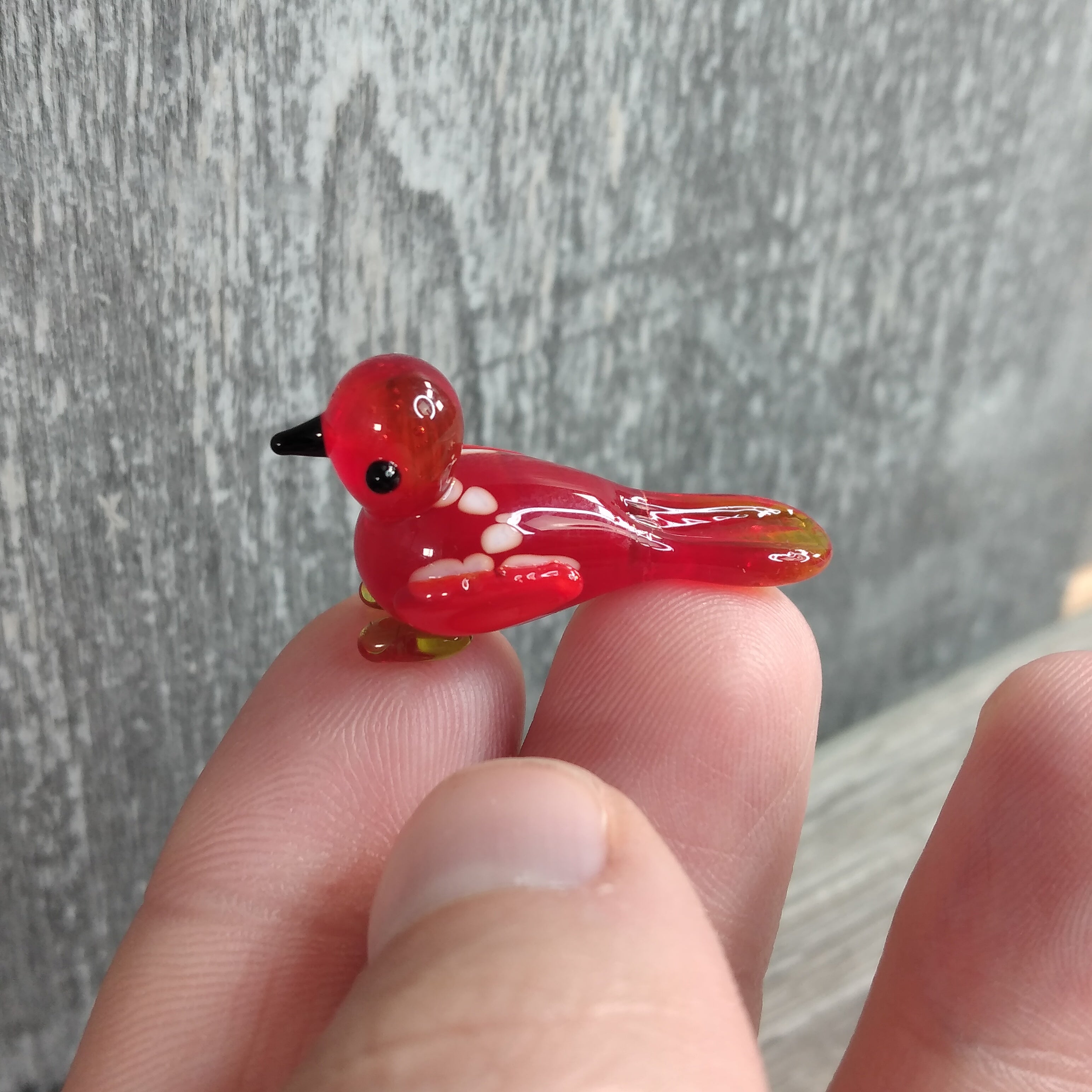 Bird small glass animal totem bulk