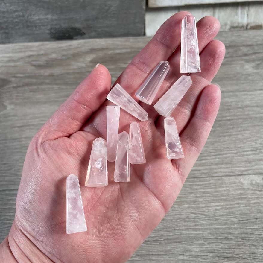 Handmade Small Gemstone Obelisk from Brazil – Polished Crystal Tower