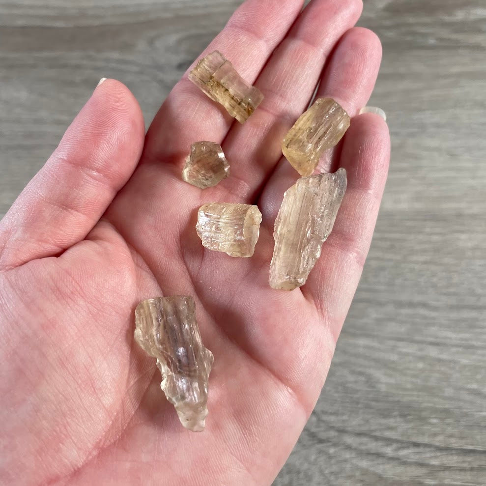 raw scapolite crystals featuring natural colors and unique formations