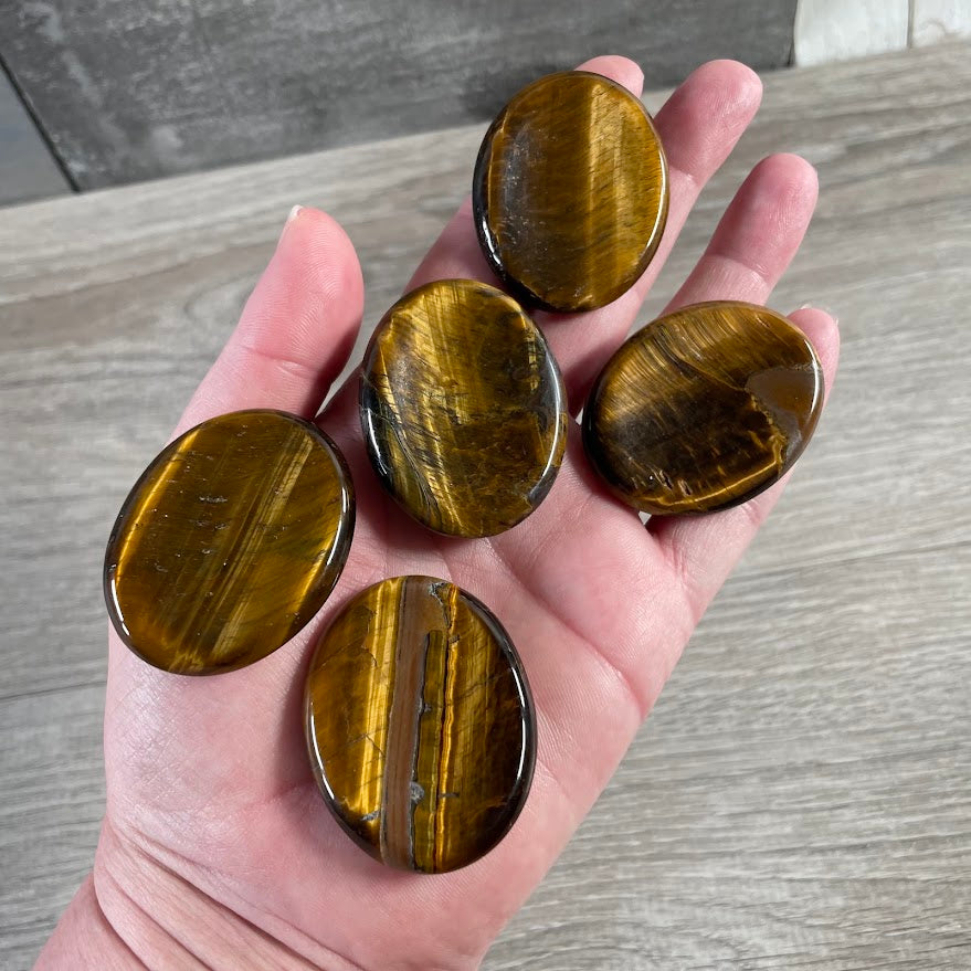 Oval Gemstone Worry Stones – Bulk Polished Pocket Crystals