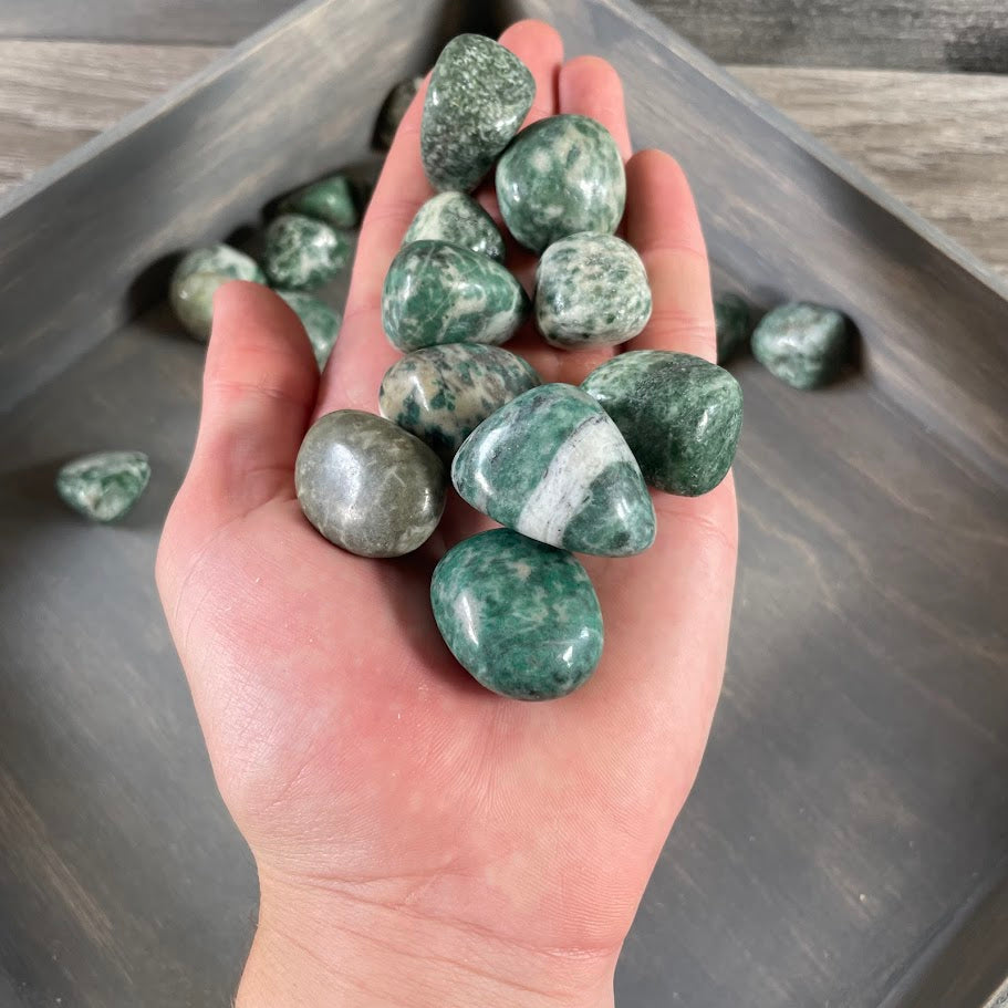 Wholesale Tumbled China Jade gemstones 1 lb lot for retailers