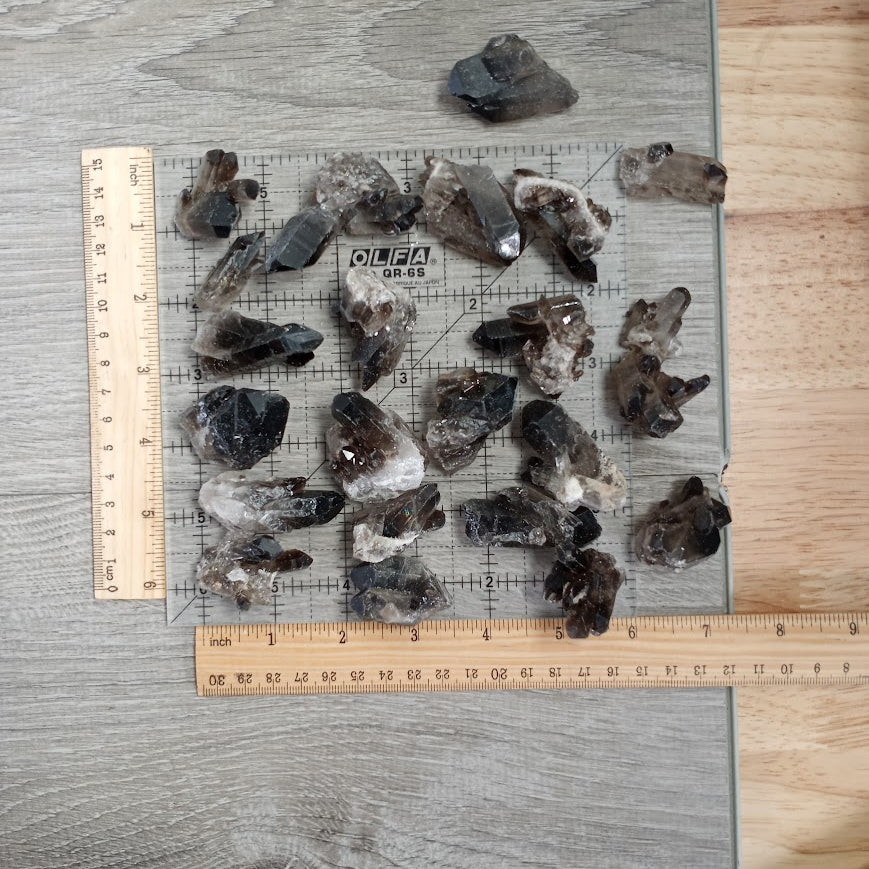 Smoky quartz crystal clusters wholesale bulk gemstone lot
