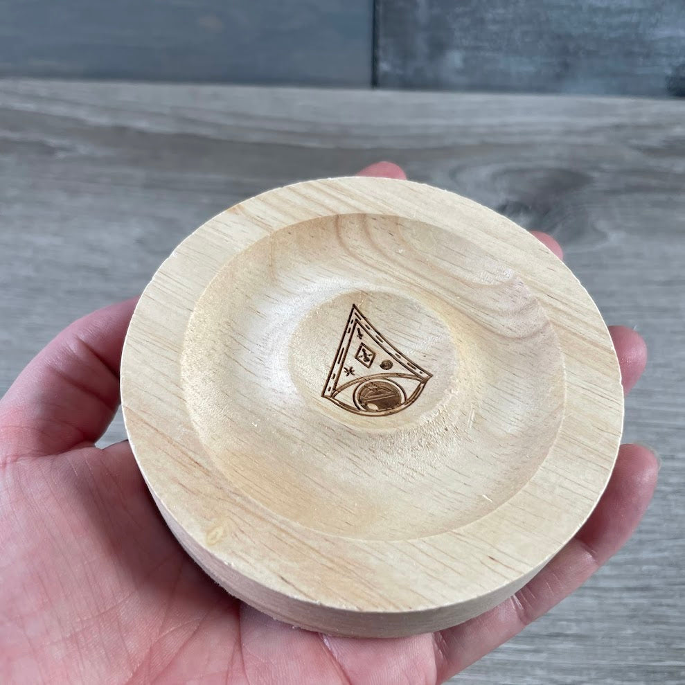 Wood crystal sphere stand wholesale 4 inch gemstone display