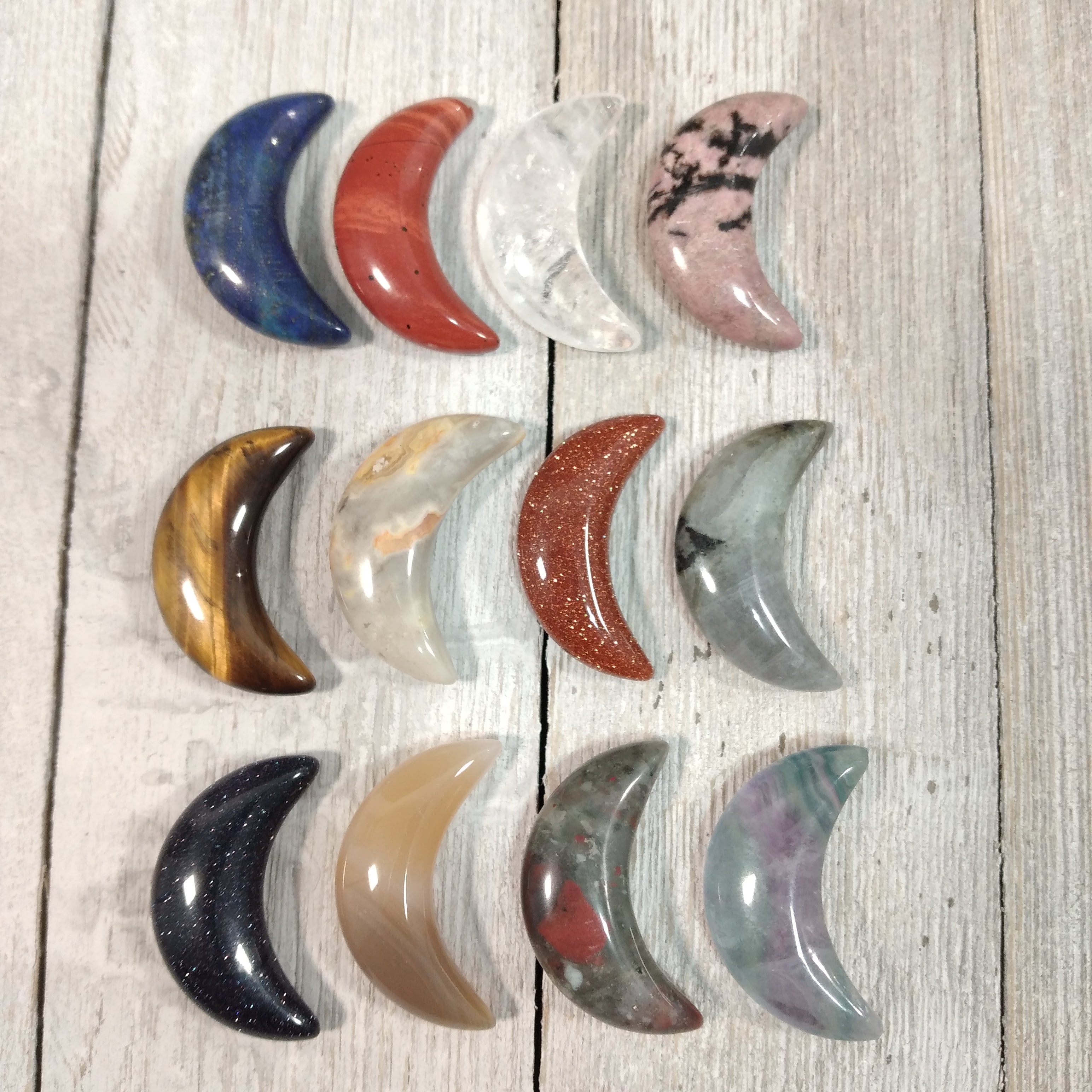 Small crystal crescent moon wholesale lot