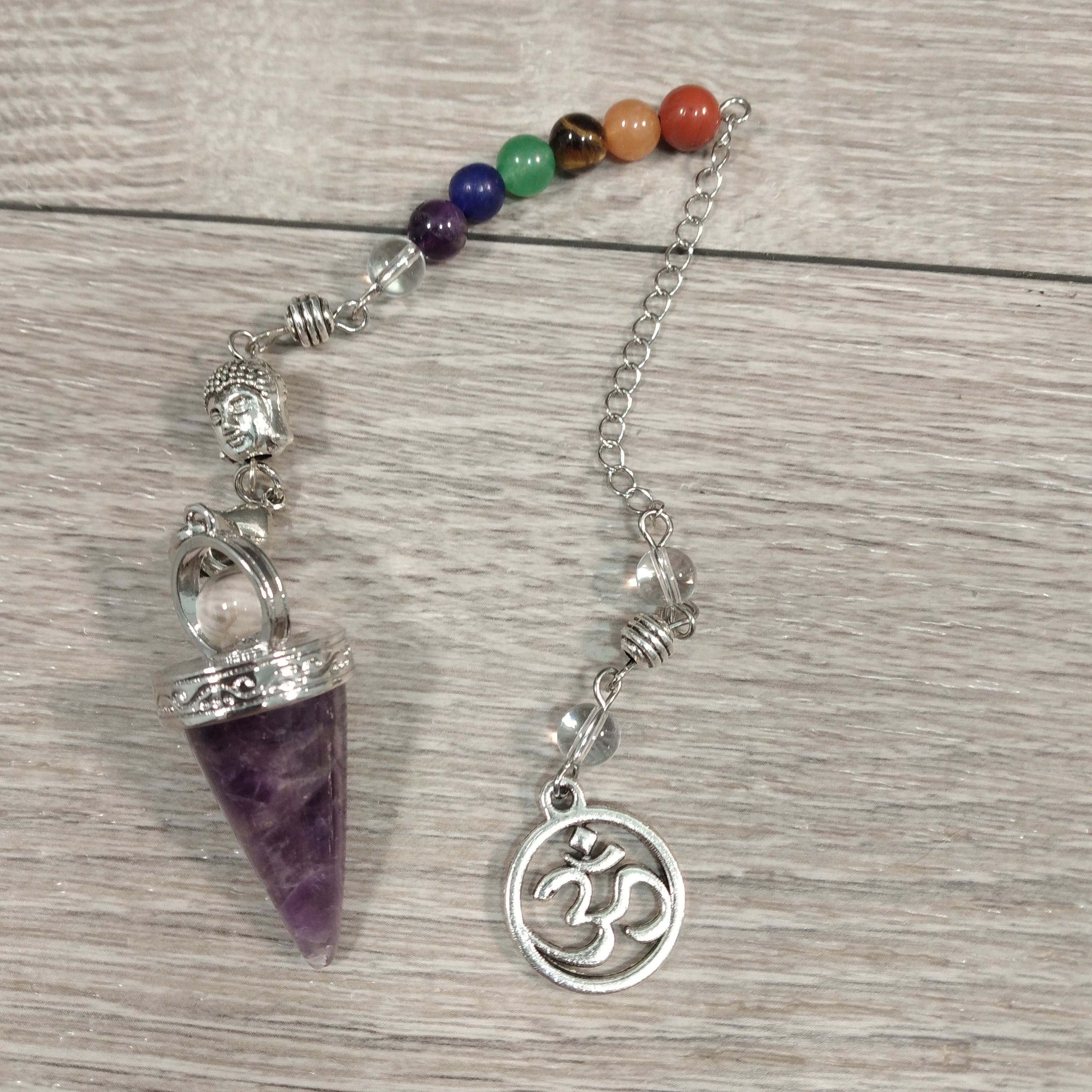 Amethyst Versatile chakra pendulum bracelet for wholesale buyers