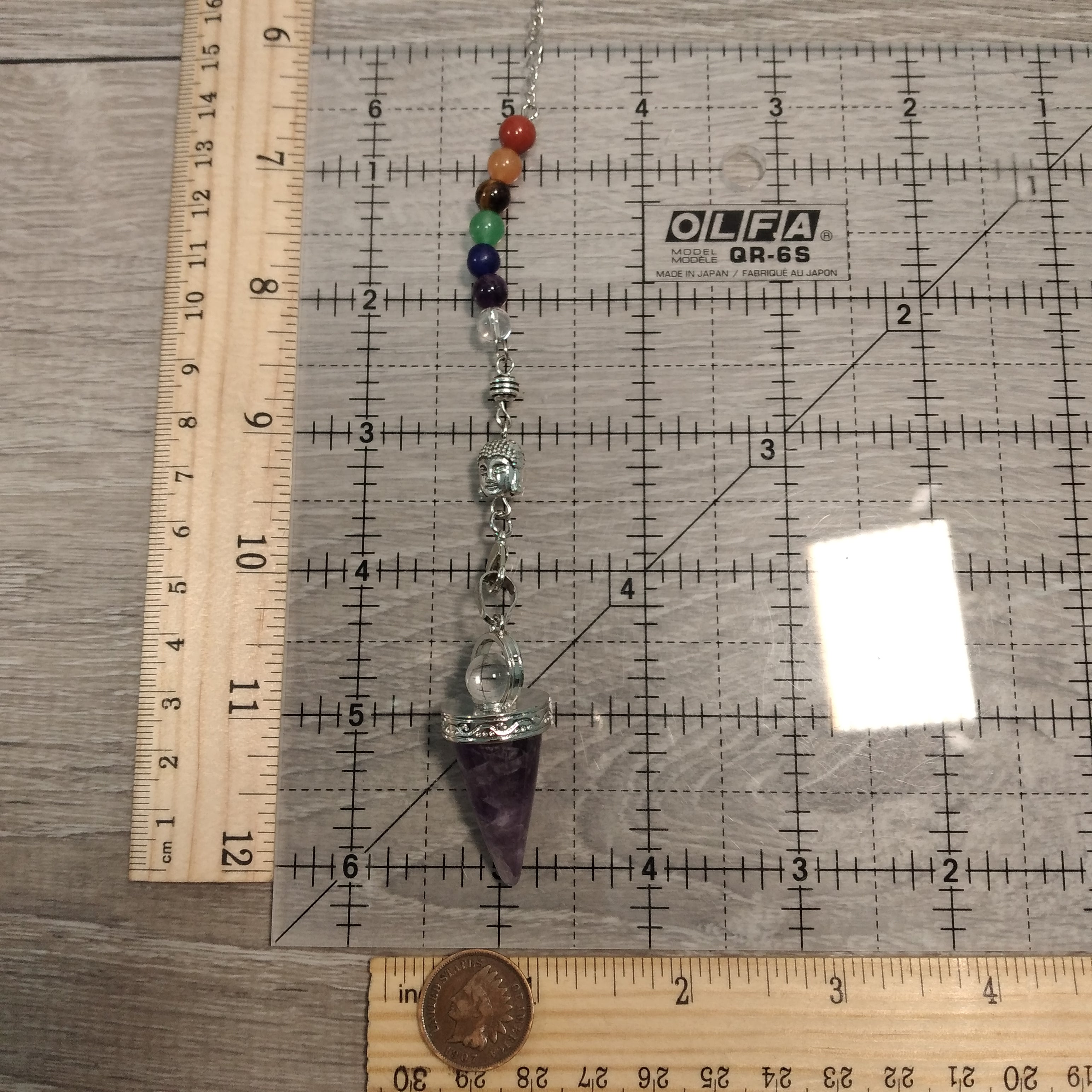 Assorted Chakra Ohm Symbol Pendulums for Wholesale