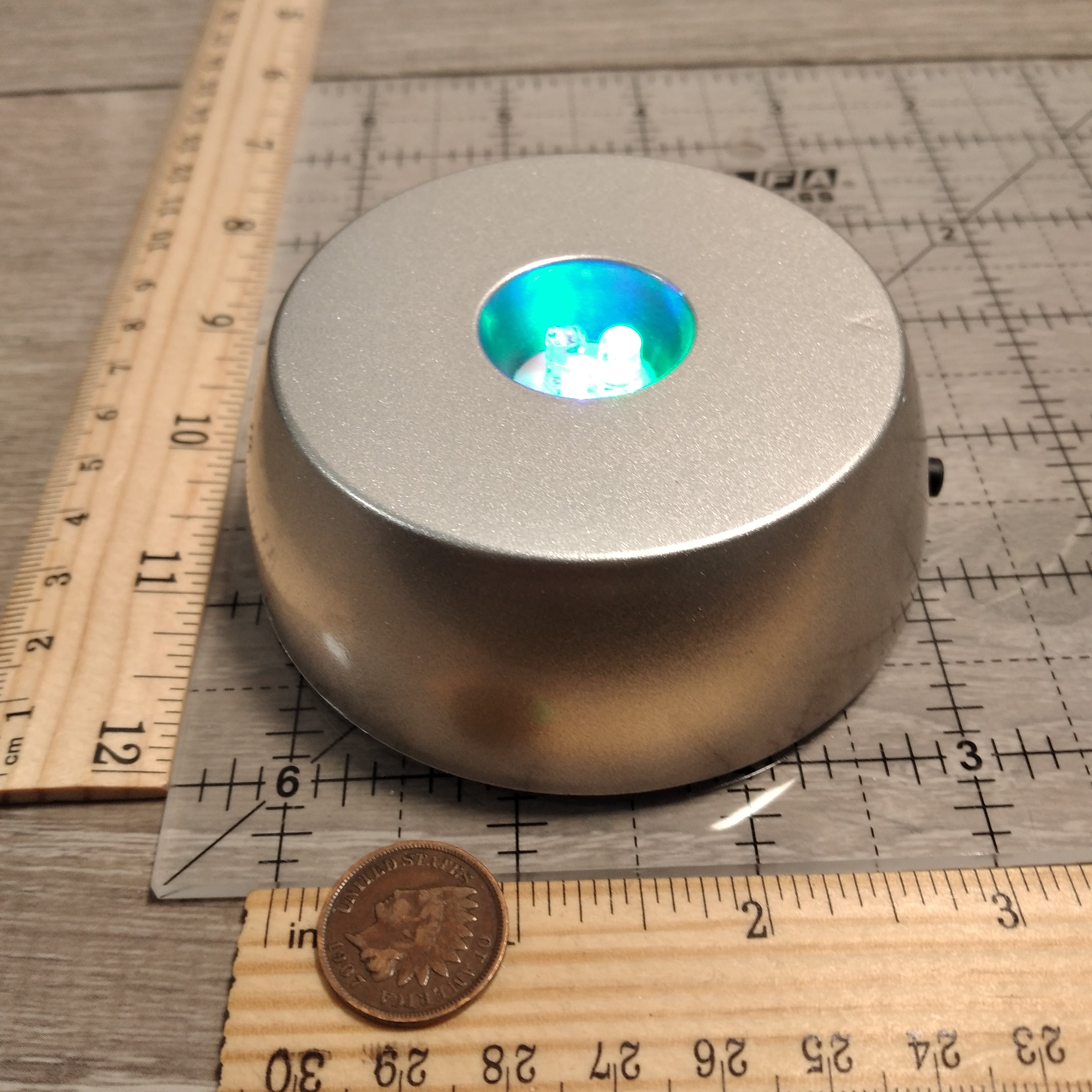 LED Light Stand with 3 Color Modes for Crystals and Displays