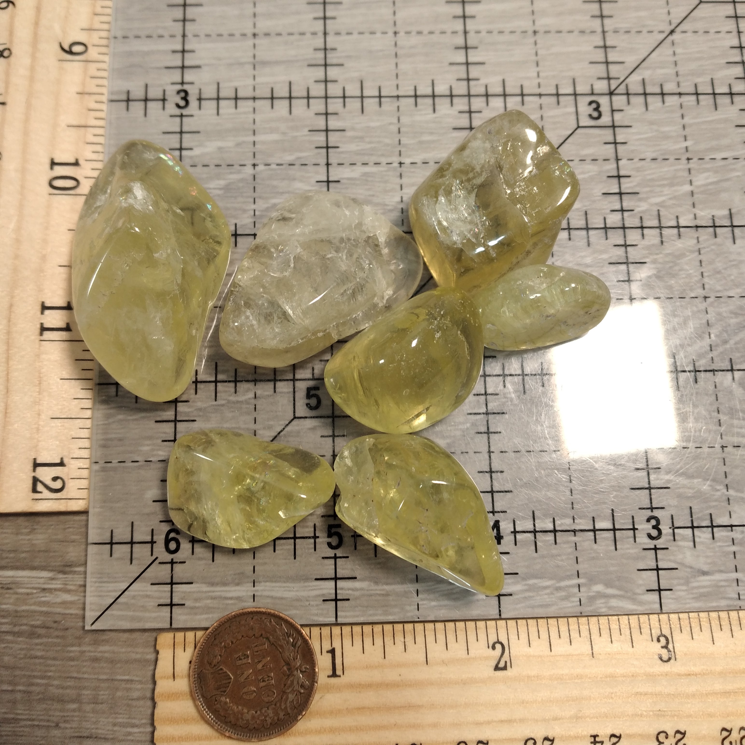 Lemon Citrine Medium Tumbled Stones – 1 LB Bulk Crystal Lot