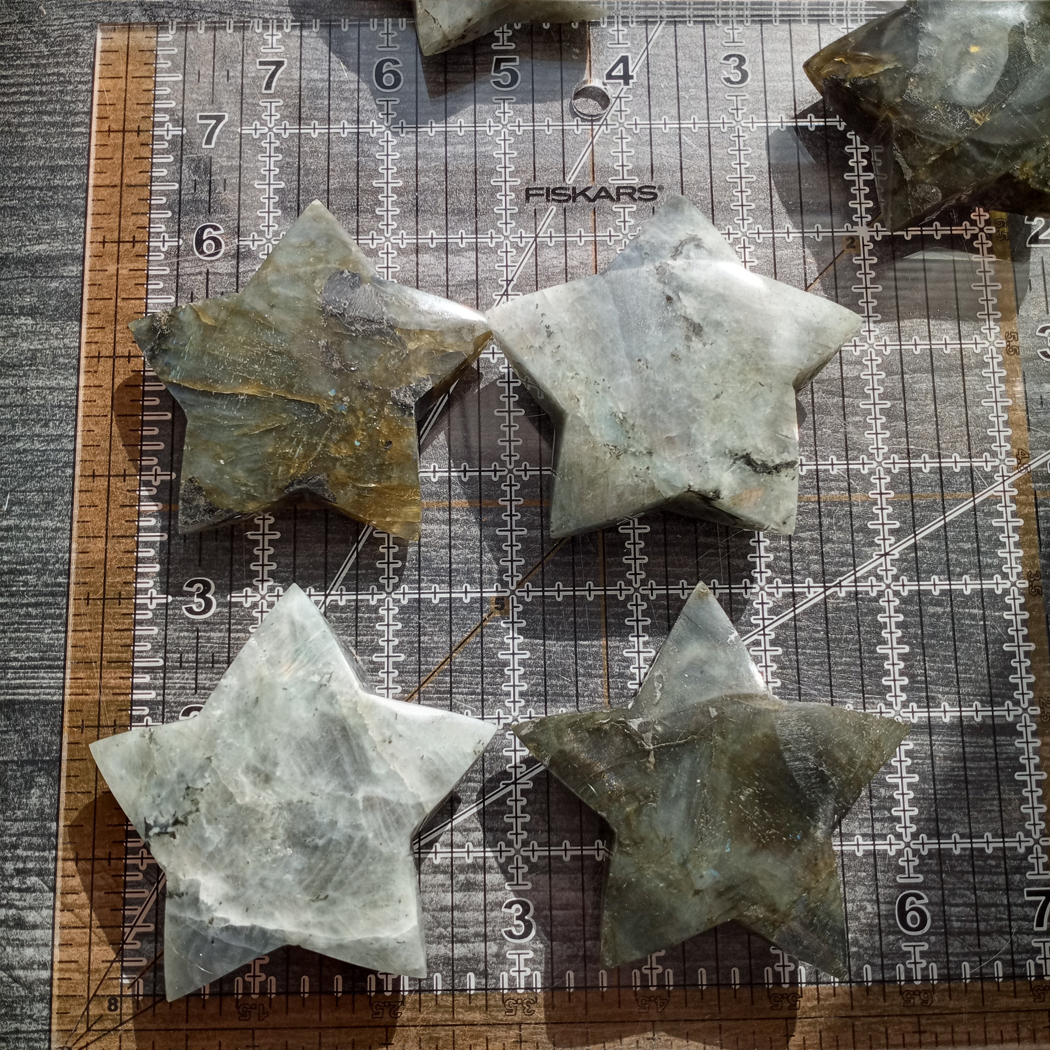 Labradorite star carving chunky shape wholesale metaphysical decor