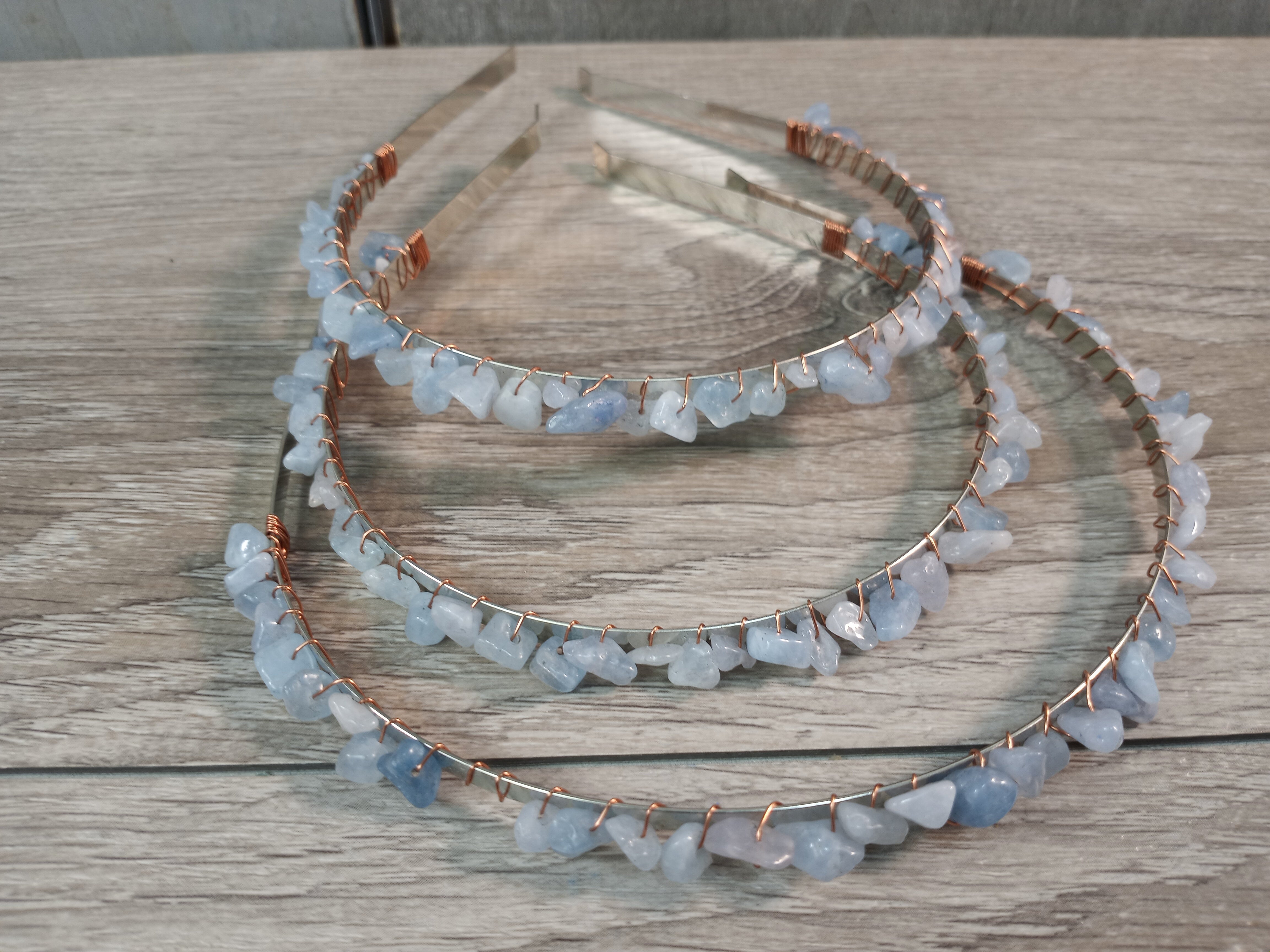 aquamarine fairy style headband for rock shops