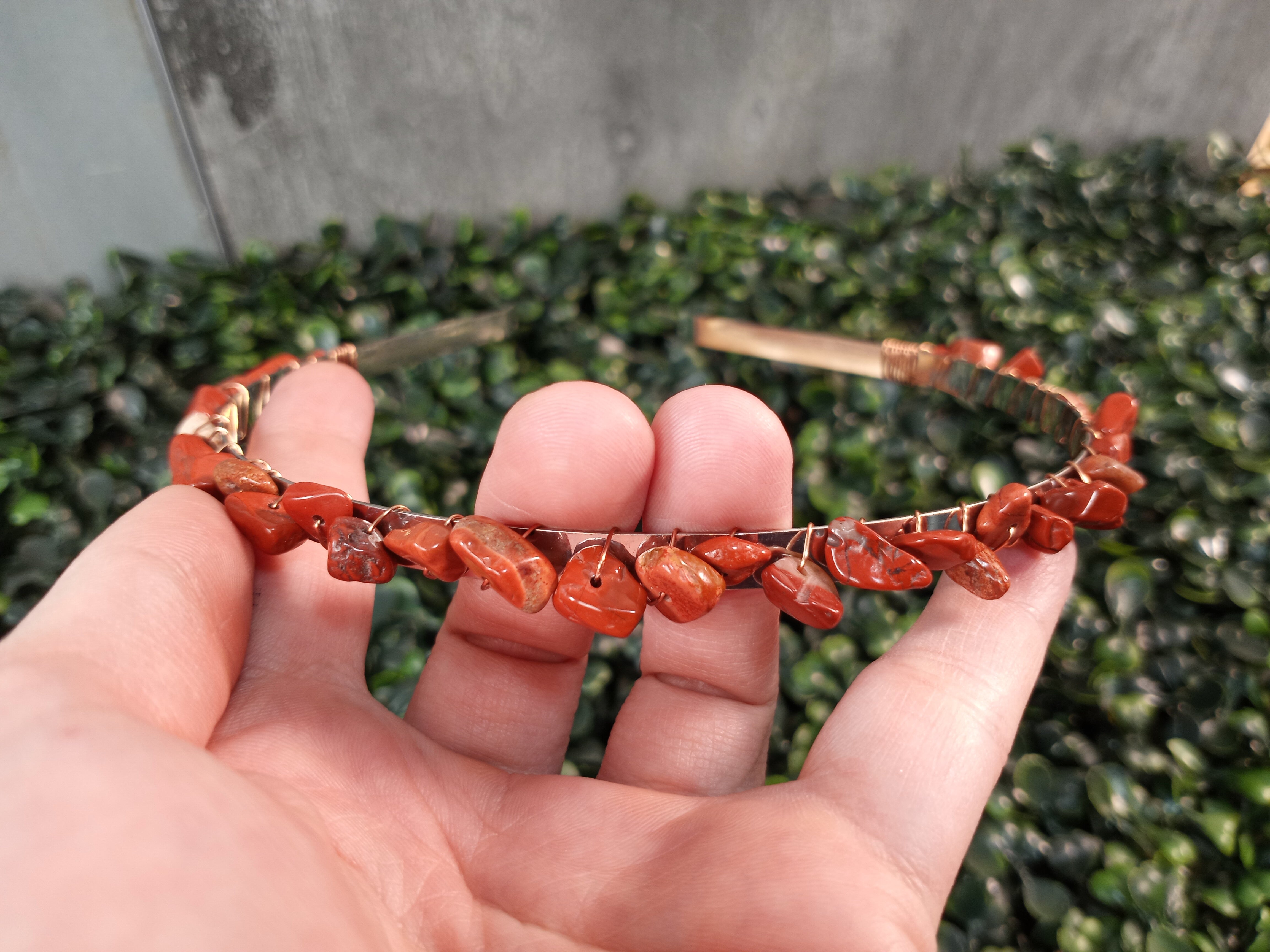 red jasper bulk gemstone headbands