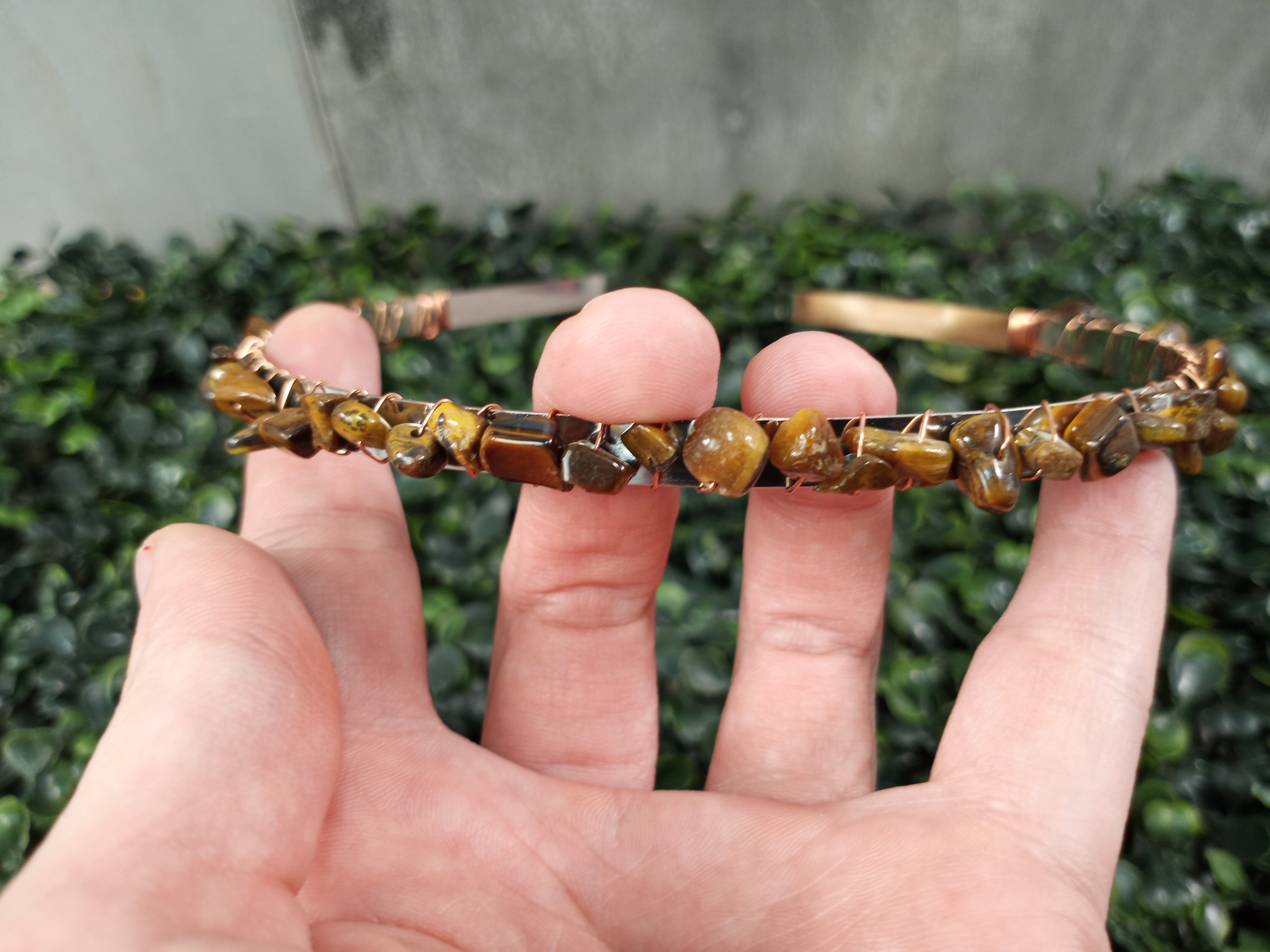 tiger eye boutique headbands with stones for resale