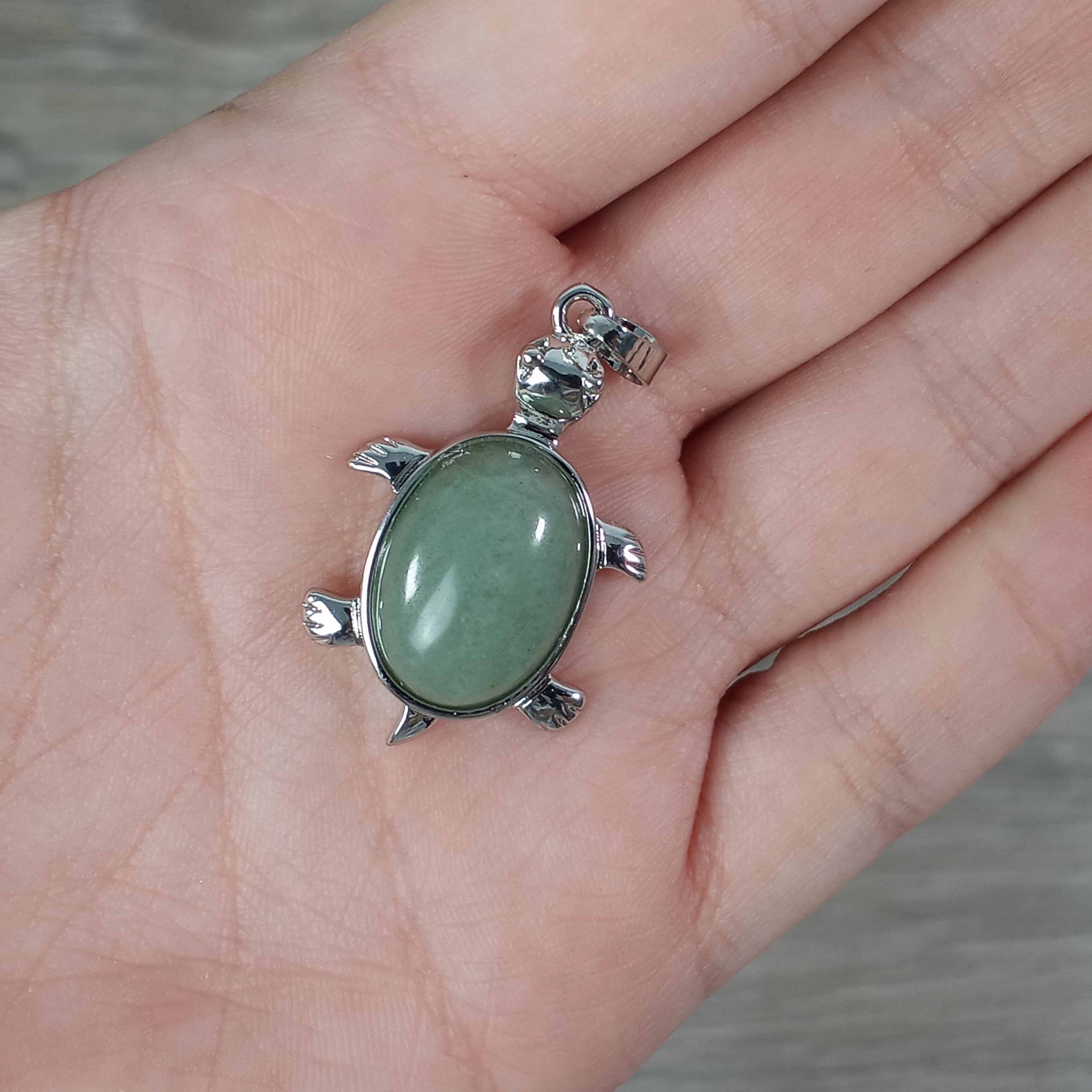Aventurine turtle crystal jewelry for metaphysical shops