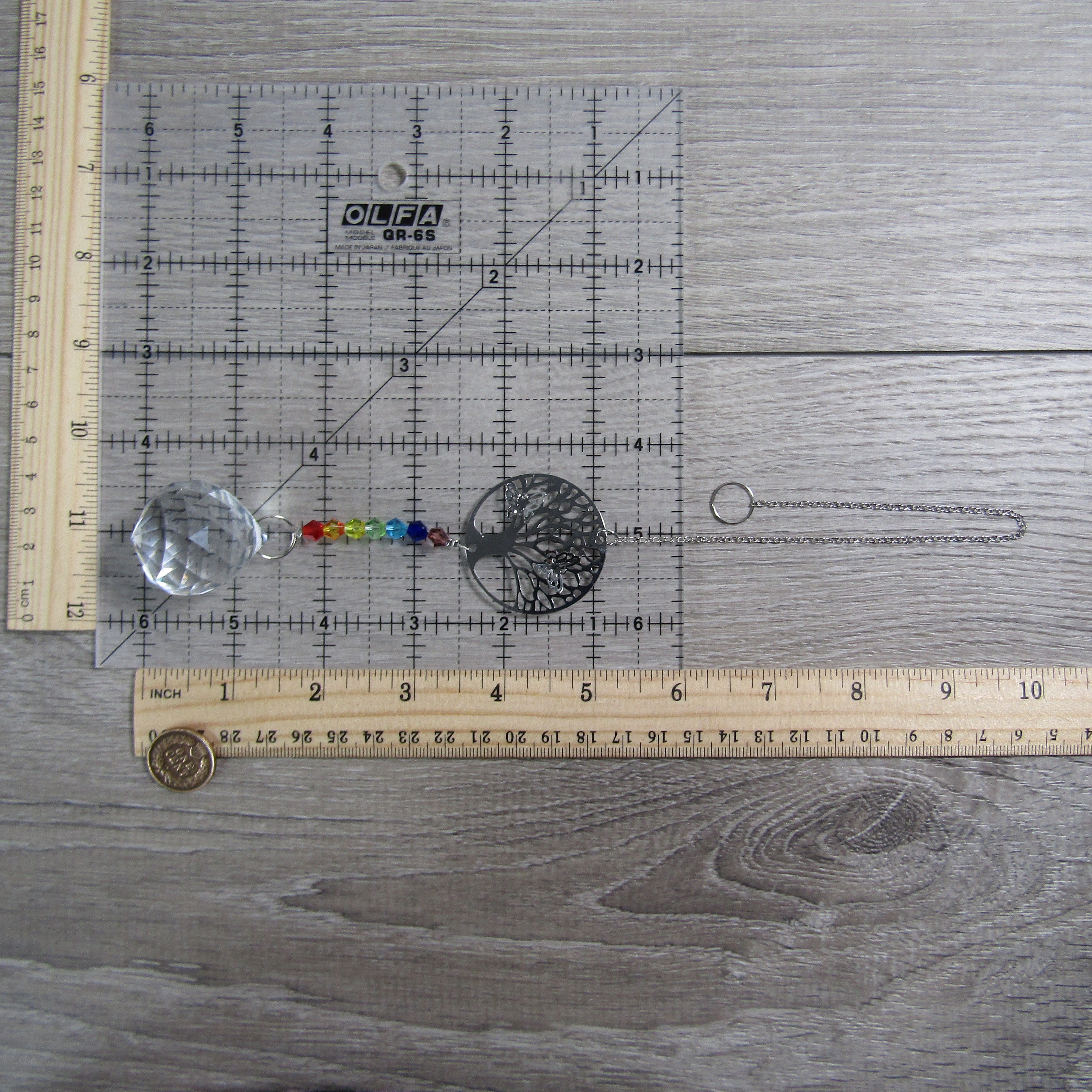 Suncatchers Faceted Rainbow Beaded Hanging Prisms