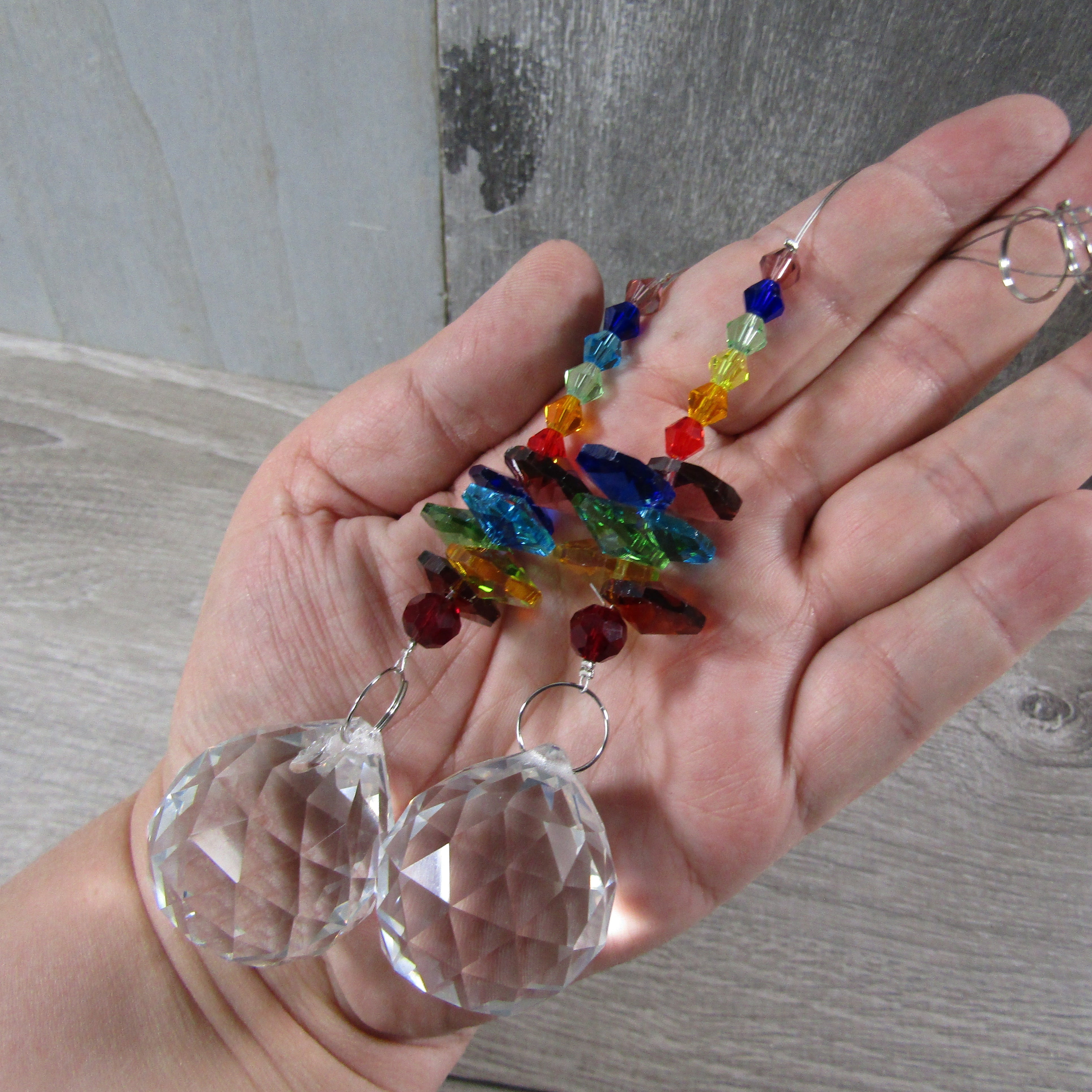 chakra prism hanging rainbow suncatchers wholesale