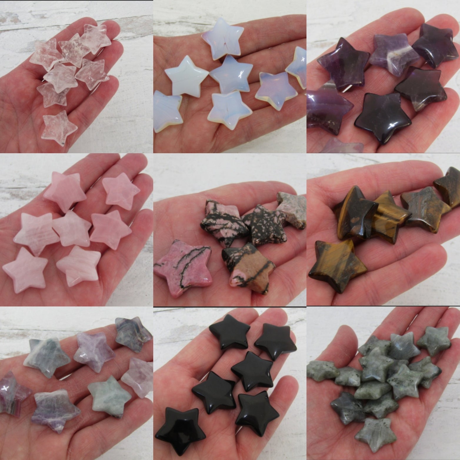 bulk gemstone stars for metaphysical shops