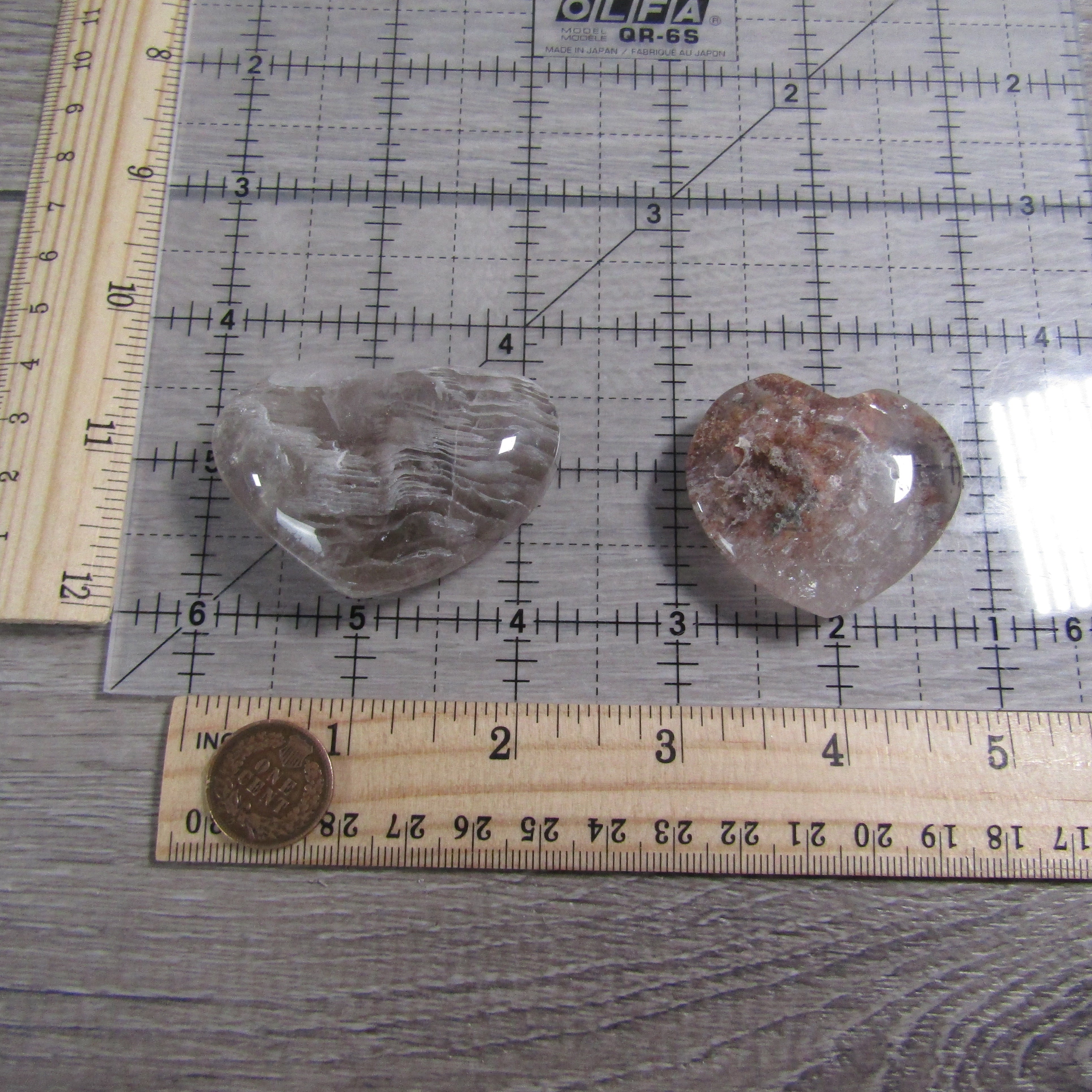 Chlorite Heart Crystal - Polished Stone for Energy Healing