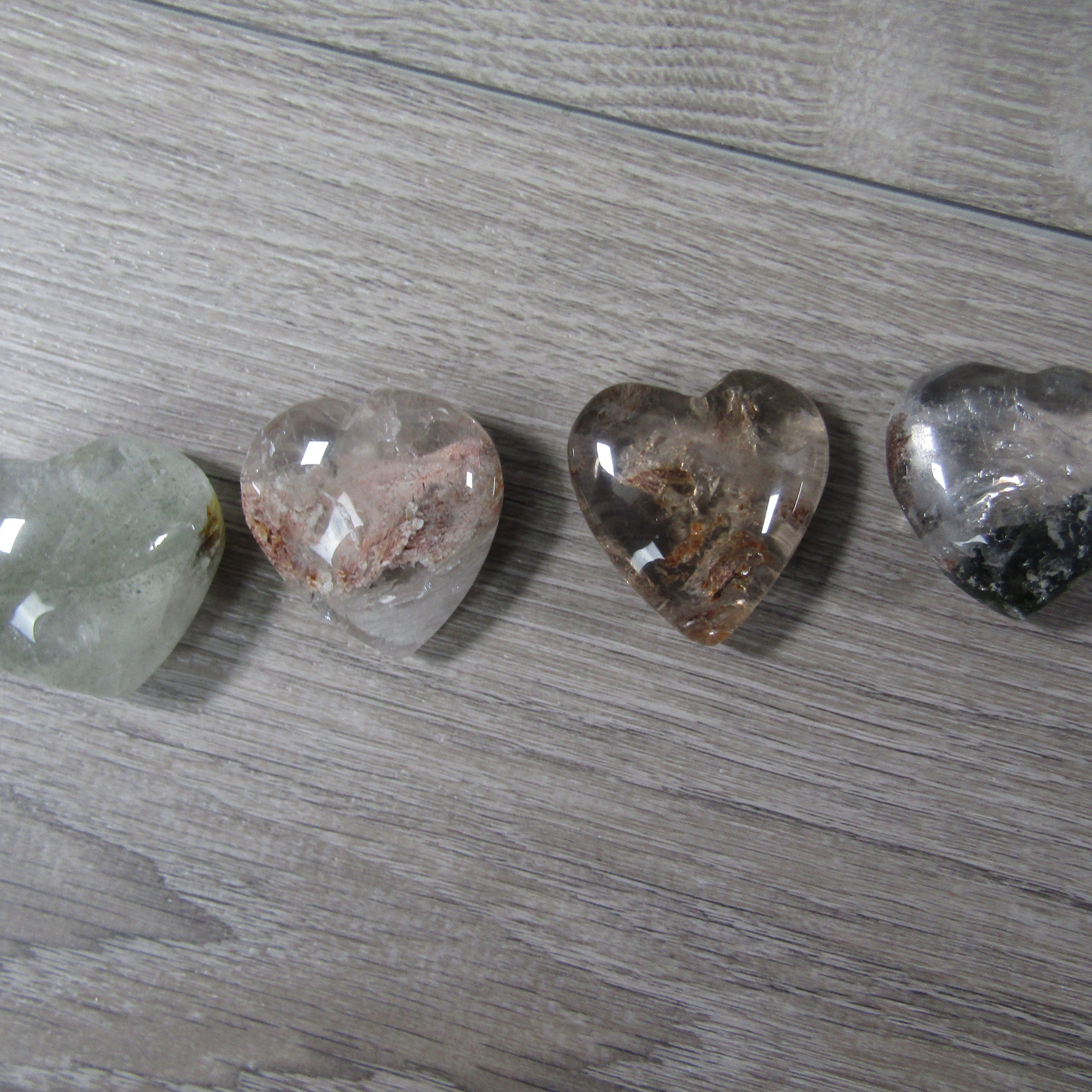 Heart-shaped chlorite in quartz crystal for resale